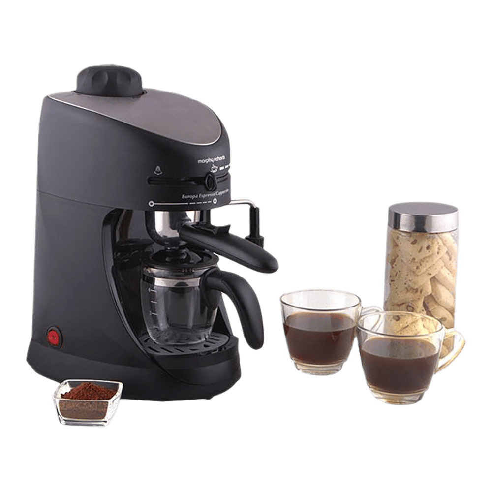 morphy richards Europa 800 Watt 4 Cups Automatic Cappuccino Coffee Maker with Stainless Steel Filter (Black)_12