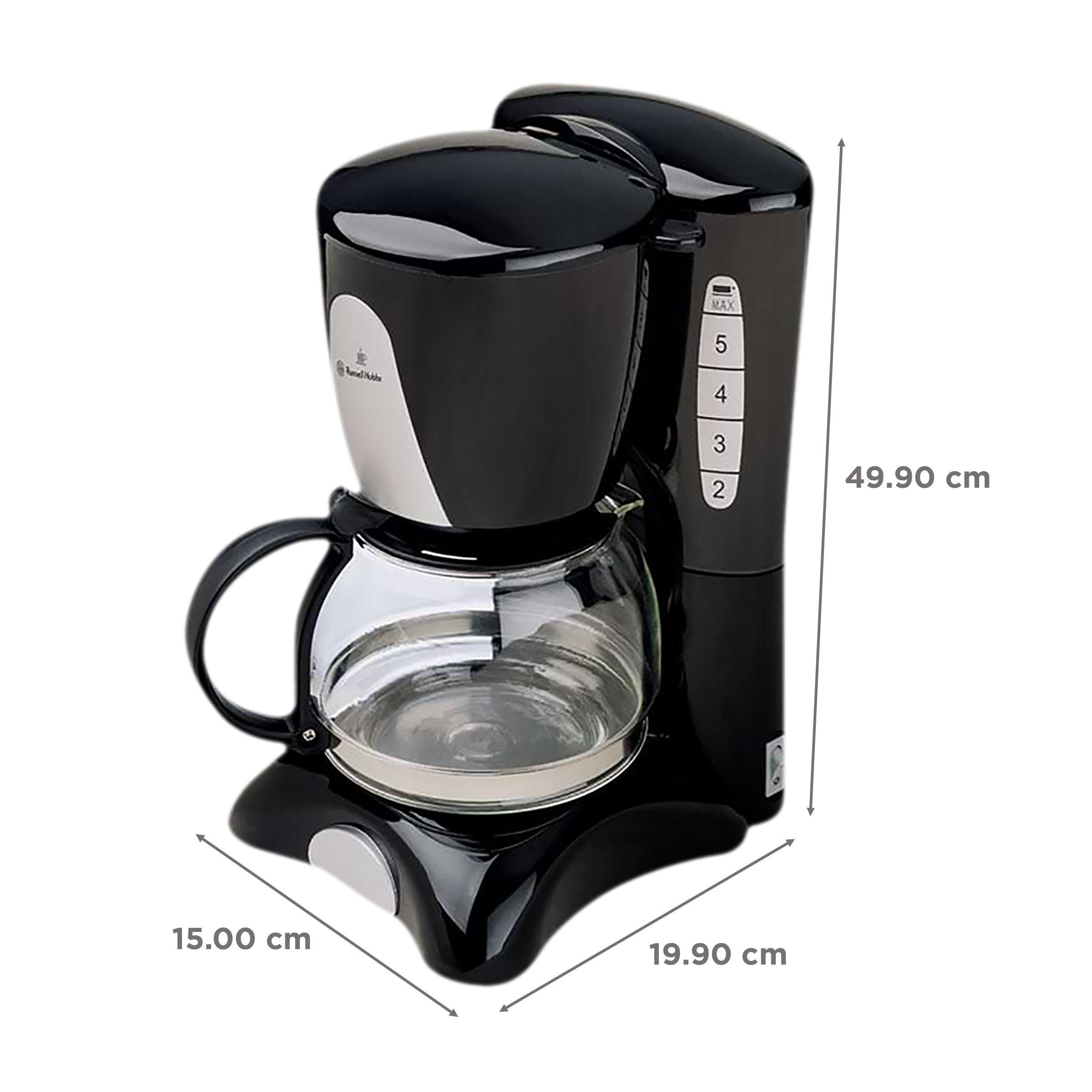 Russell Hobbs 800 Watt 6 Cups Manual Espresso Coffee Maker with Non Drip Valve (Black)_2