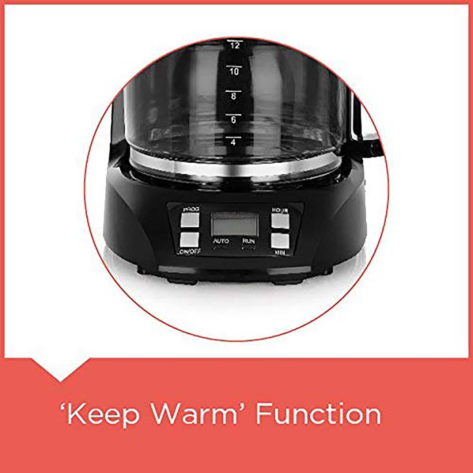 BLACK&DECKER BXCM1201IN 900 Watt 12 Cups Automatic Drip Coffee Maker with Keep Warm Function (Black) BLACK&DECKER BXCM1201IN 900 Watt 12 Cups Automatic Drip Coffee Maker with Keep Warm Function (Black)_12