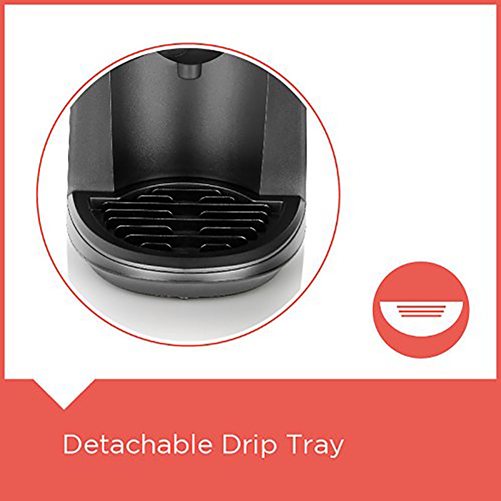 BLACK+DECKER BXCM0401IN 870 Watt 4 Cups Automatic Cappuccino & Espresso Coffee Maker with Detachable Drip Tray (Black) BLACK+DECKER BXCM0401IN 870 Watt 4 Cups Automatic Cappuccino & Espresso Coffee Maker with Detachable Drip Tray (Black)_7