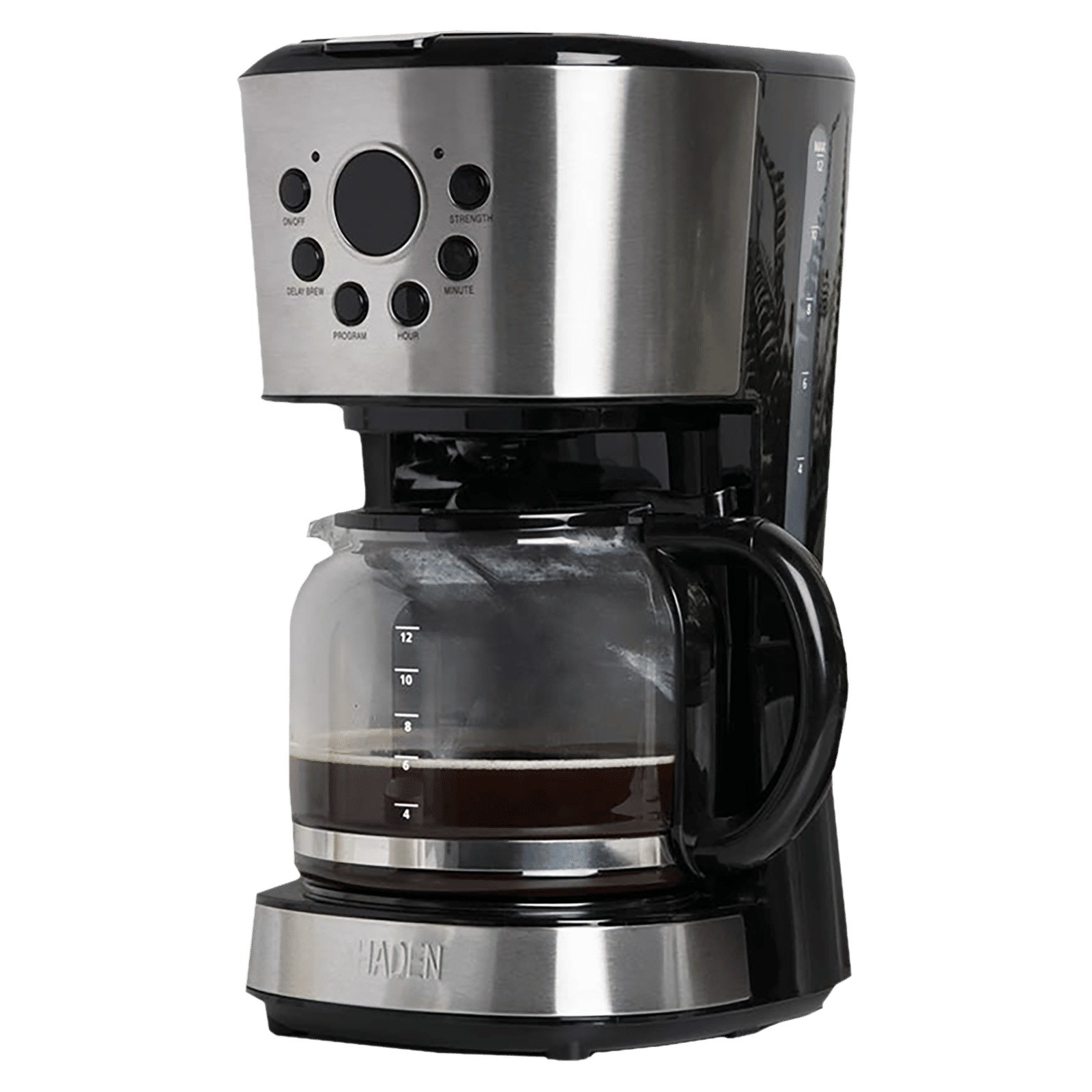 HADEN 900 Watt 12 Cups Automatic Cappuccino Coffee Maker with Boil Dry Protection (Black)_4