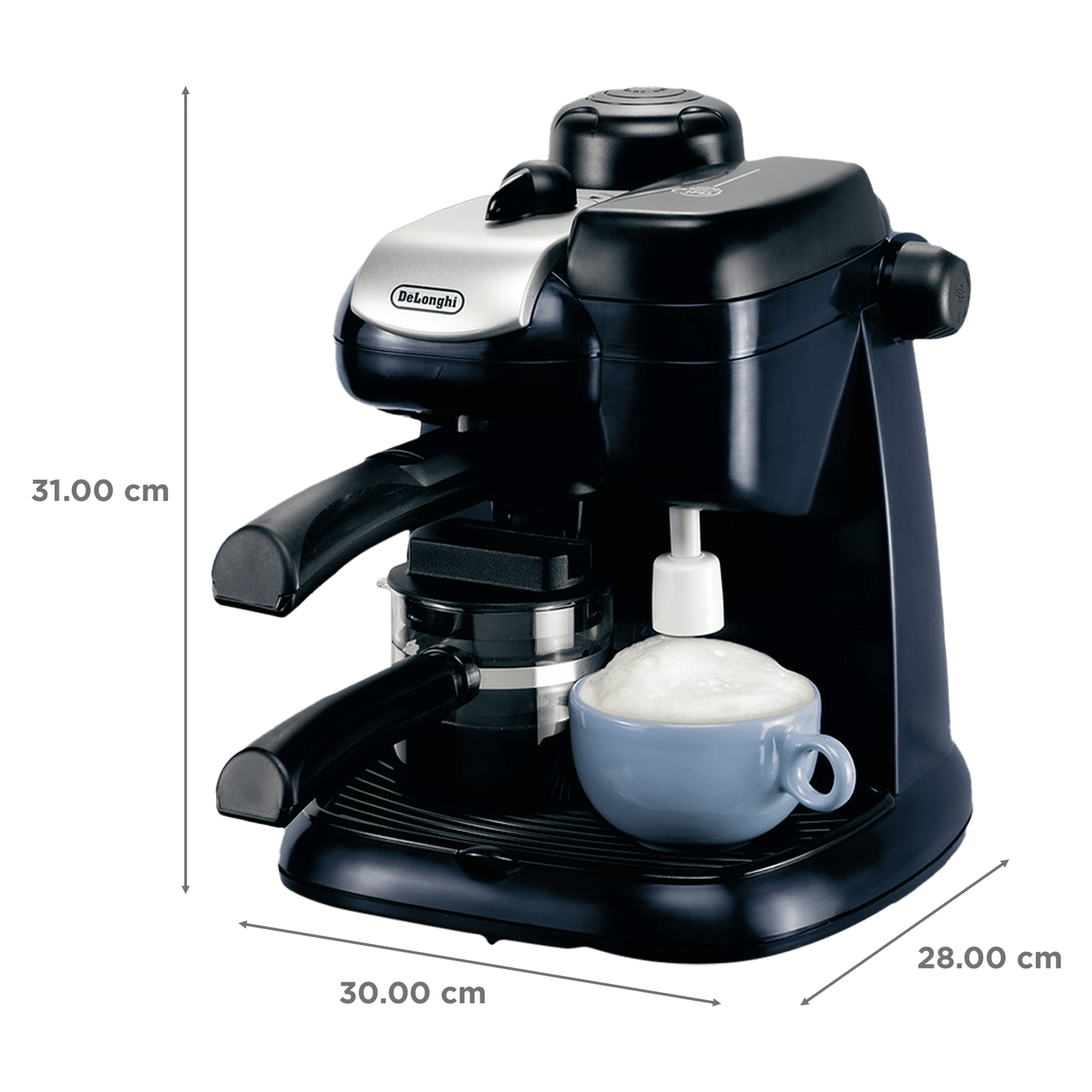 De'Longhi 800 Watt 4 Cups Automatic Drip Coffee Maker with IFD System (Blue)_2