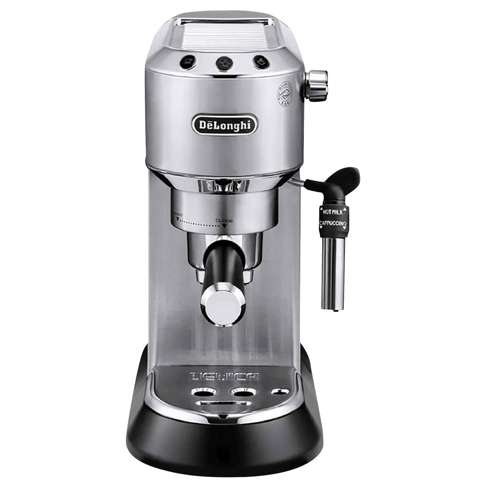 De'Longhi Dedica 1300 Watt 2 Cups Automatic Espresso Coffee Maker with Thermoblock Technology (Metallic) De'Longhi Dedica 1300 Watt 2 Cups Automatic Espresso Coffee Maker with Thermoblock Technology (Metallic)_1