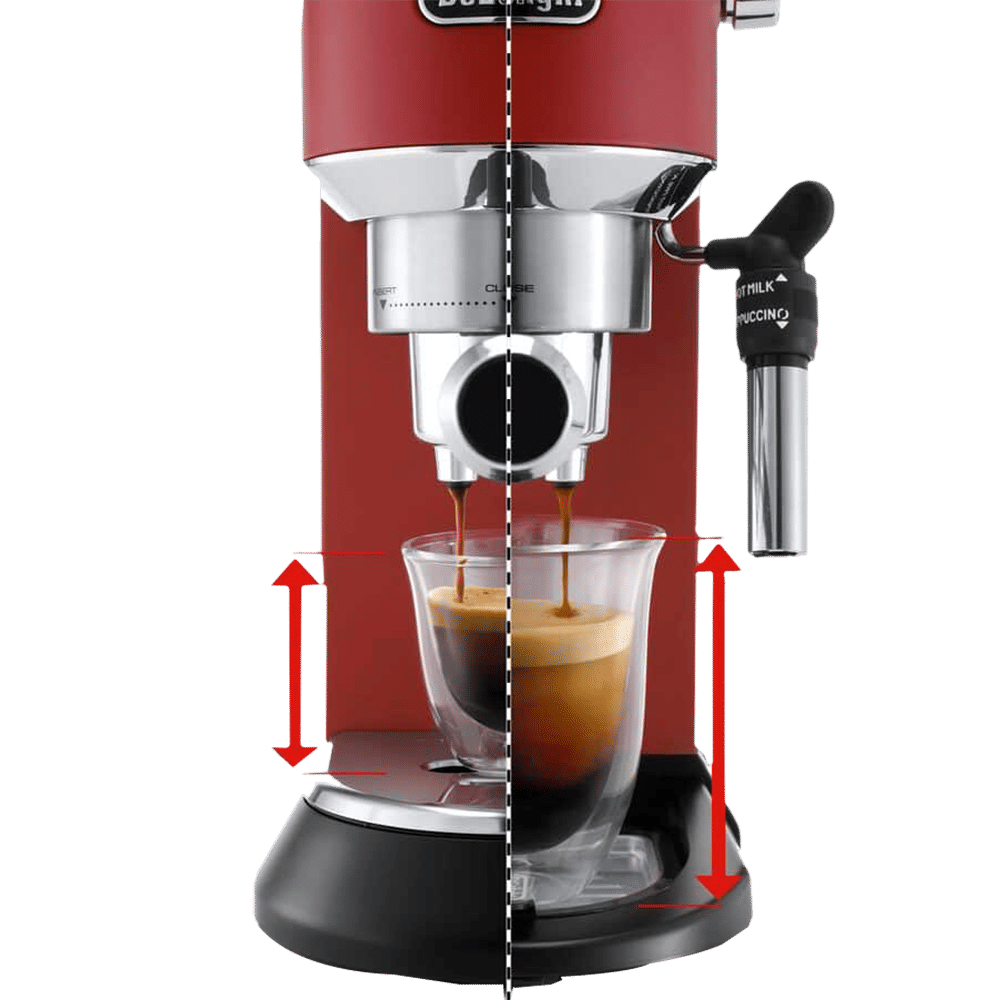De'Longhi Dedica 1300 Watt 2 Cups Semi-Automatic Espresso Coffee Maker with Thermoblock Technology (Red) De'Longhi Dedica 1300 Watt 2 Cups Semi-Automatic Espresso Coffee Maker with Thermoblock Technology (Red)_9