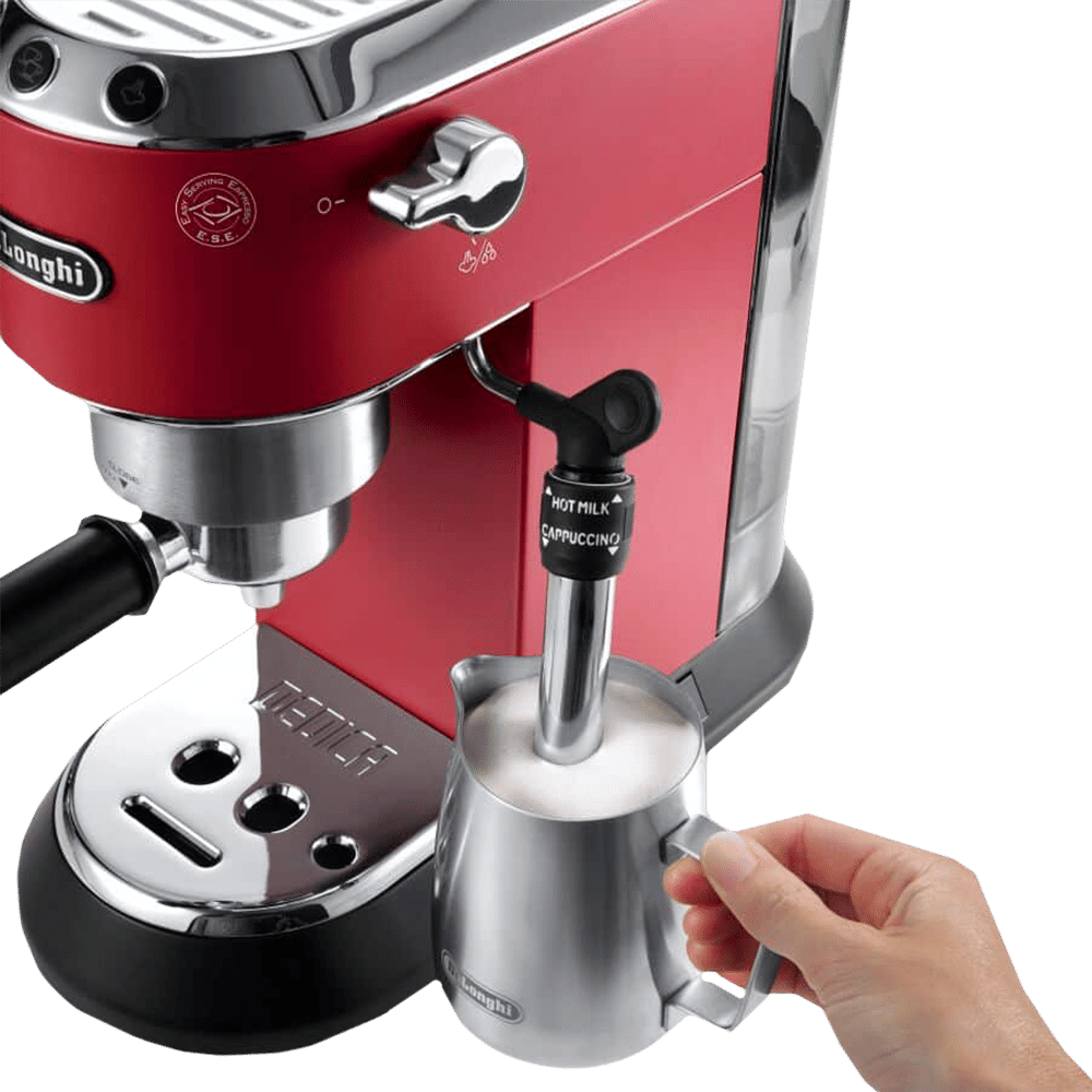 De'Longhi Dedica 1300 Watt 2 Cups Semi-Automatic Espresso Coffee Maker with Thermoblock Technology (Red) De'Longhi Dedica 1300 Watt 2 Cups Semi-Automatic Espresso Coffee Maker with Thermoblock Technology (Red)_10