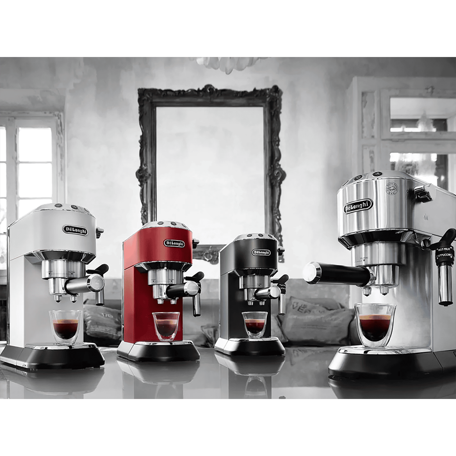 De'Longhi Dedica 1300 Watt 2 Cups Semi-Automatic Espresso Coffee Maker with Thermoblock Technology (Red) De'Longhi Dedica 1300 Watt 2 Cups Semi-Automatic Espresso Coffee Maker with Thermoblock Technology (Red)_11