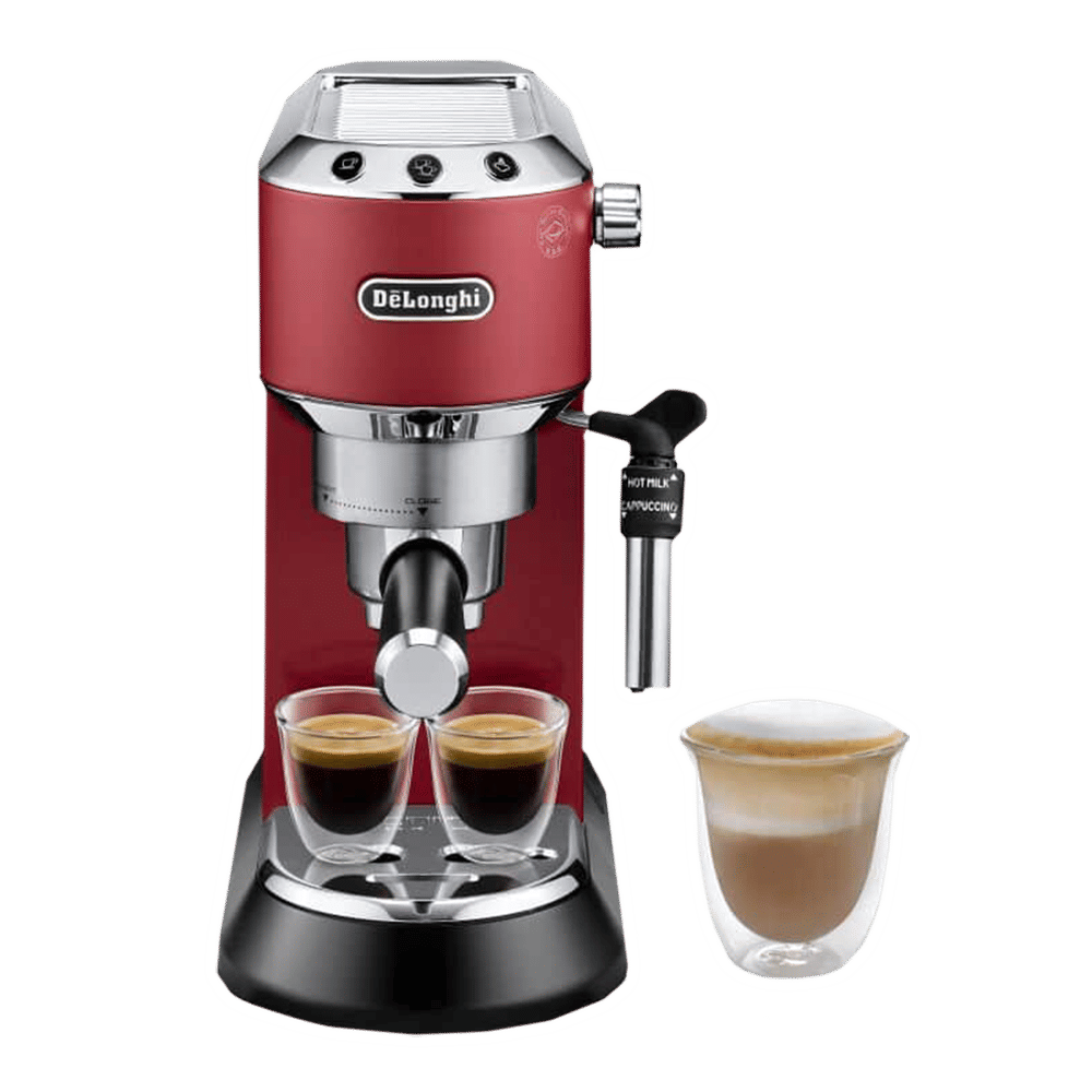 De'Longhi Dedica 1300 Watt 2 Cups Semi-Automatic Espresso Coffee Maker with Thermoblock Technology (Red) De'Longhi Dedica 1300 Watt 2 Cups Semi-Automatic Espresso Coffee Maker with Thermoblock Technology (Red)_13