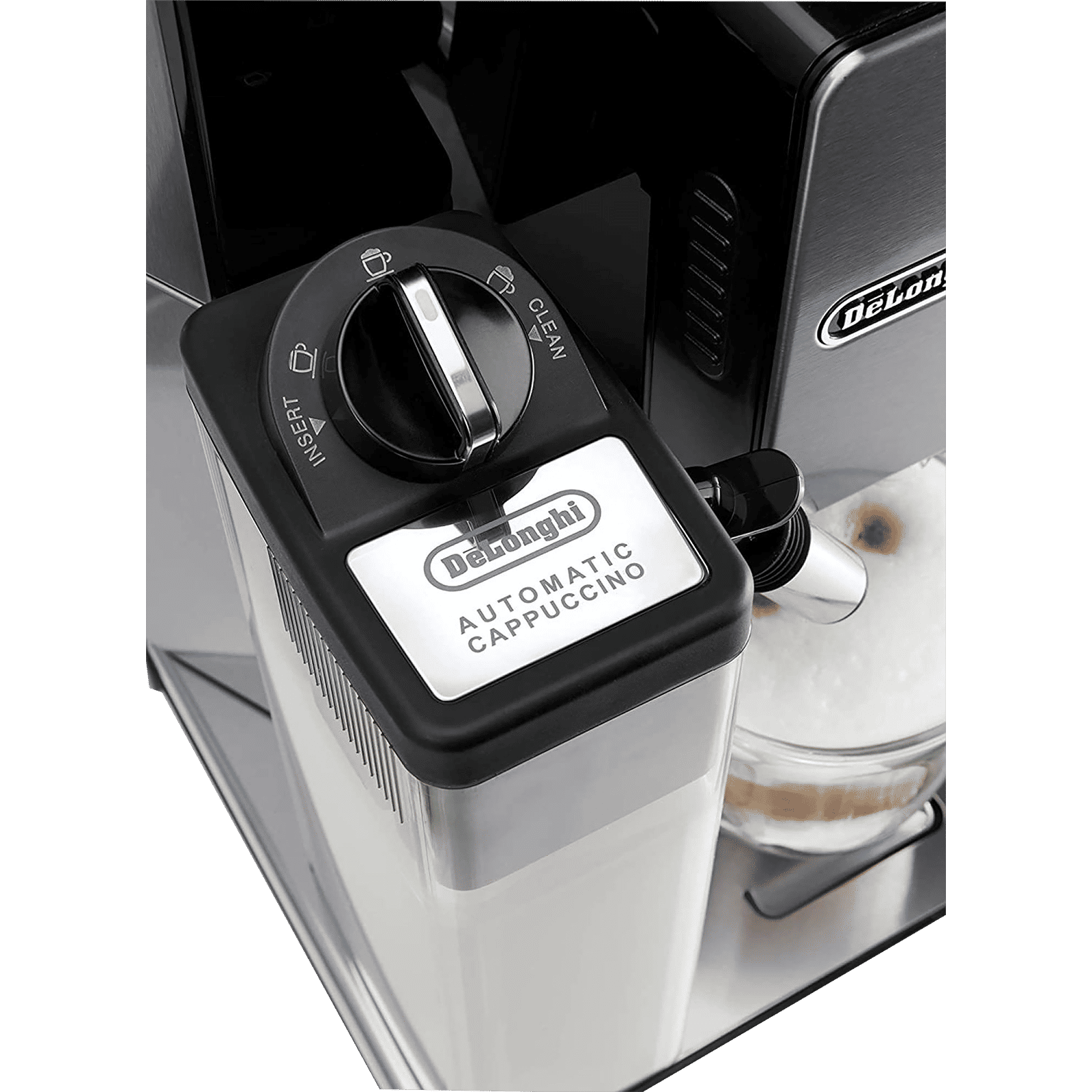 De'Longhi Eletta Cappuccino 1450 Watt 2 Cups Automatic Cappuccino & Espresso Coffee Maker with Grinding Technology (Black)_5