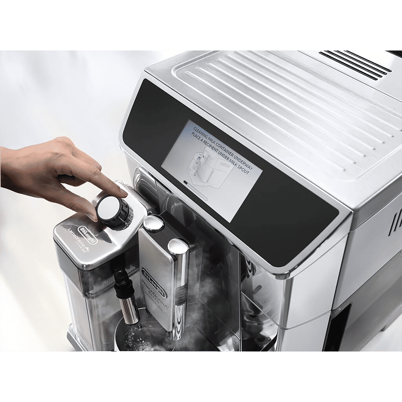 De'Longhi PrimaDonna Elite Experience 1450 Watt 2 Cups Automatic Cappuccino & Espresso Coffee Maker with Optimal Temperature Control (Metal Silver) De'Longhi PrimaDonna Elite Experience 1450 Watt 2 Cups Automatic Cappuccino & Espresso Coffee Maker with Optimal Temperature Control (Metal Silver)_14