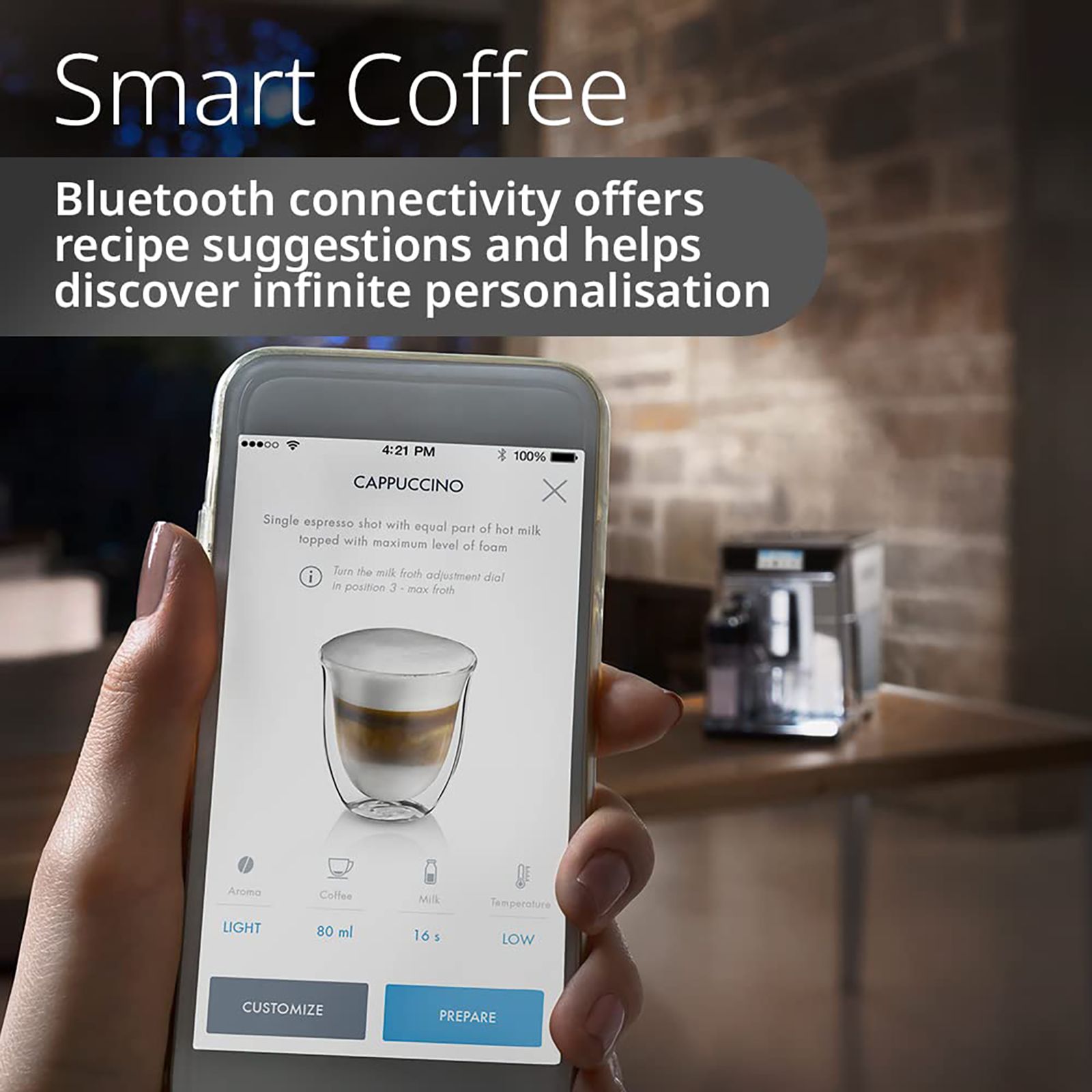 De'Longhi PrimaDonna Elite Experience 1450 Watt 2 Cups Automatic Cappuccino & Espresso Coffee Maker with Optimal Temperature Control (Metal Silver) De'Longhi PrimaDonna Elite Experience 1450 Watt 2 Cups Automatic Cappuccino & Espresso Coffee Maker with Optimal Temperature Control (Metal Silver)_17