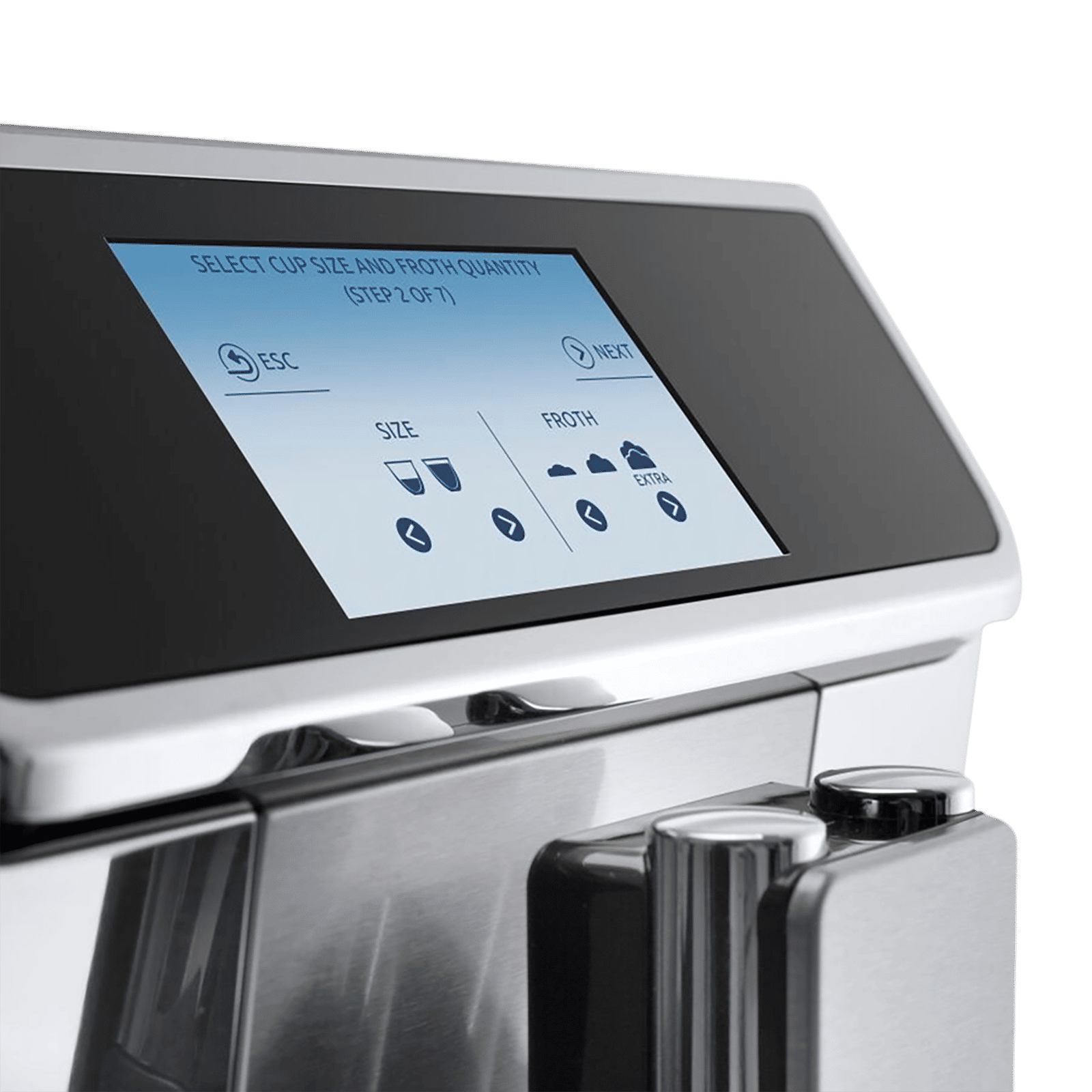 De'Longhi PrimaDonna Elite Experience 1450 Watt 2 Cups Automatic Cappuccino & Espresso Coffee Maker with Optimal Temperature Control (Metal Silver) De'Longhi PrimaDonna Elite Experience 1450 Watt 2 Cups Automatic Cappuccino & Espresso Coffee Maker with Optimal Temperature Control (Metal Silver)_9