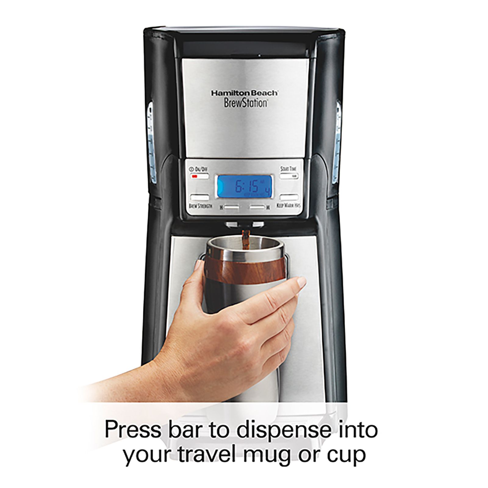 Hamilton Beach 130 Watt 12 Cups Automatic Espresso Coffee Maker with Keep Warm Function (Silver)_12