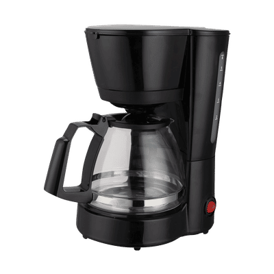 Croma 600 Watt 5 Cups Manual Black Coffee Maker with Rust Resistant (Black)