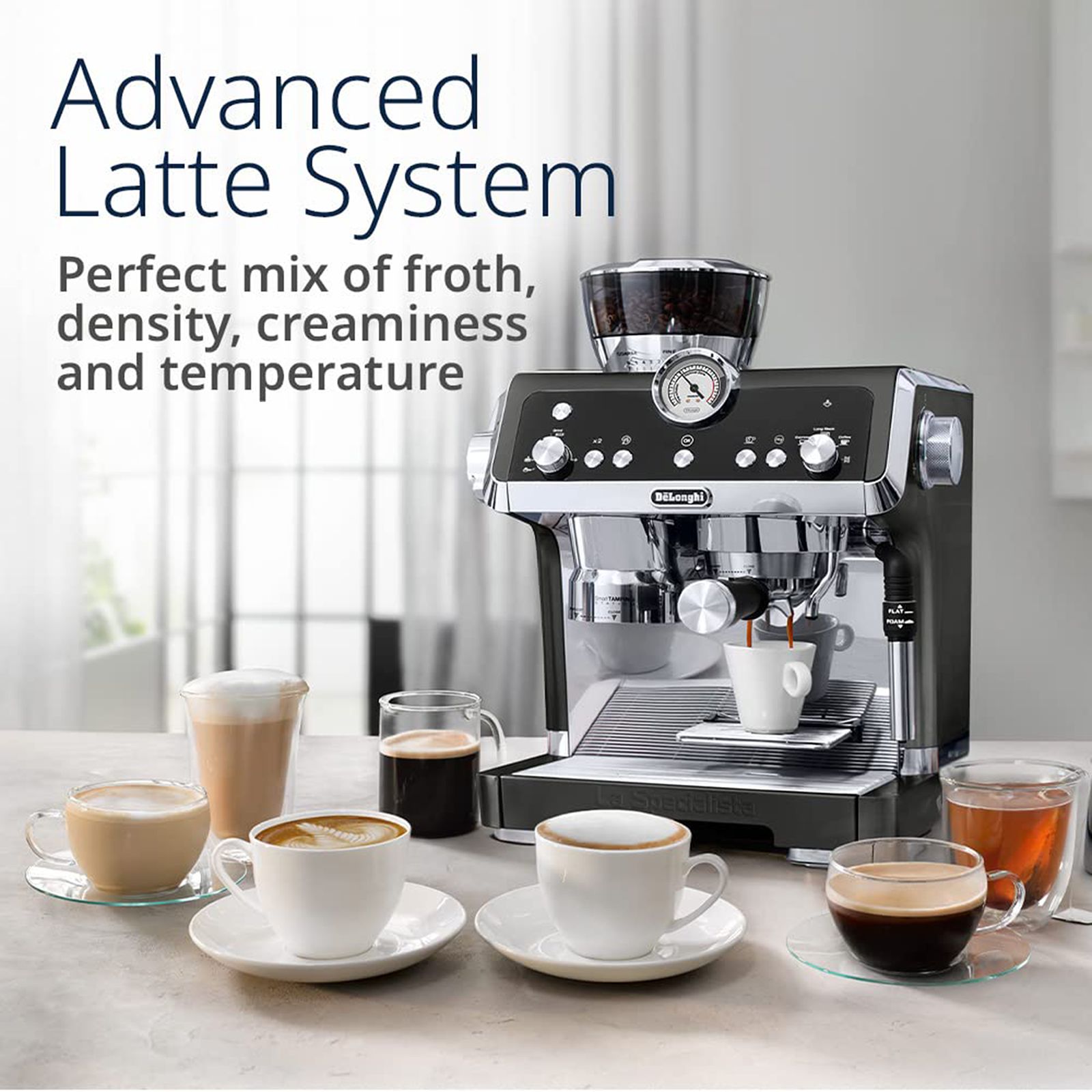 De'Longhi La Specialista Prestigio 1450 Watt 1 Cups Automatic Espresso, Americano & Long Black Coffee Maker with Sensor Grinding Technology (Black)_8