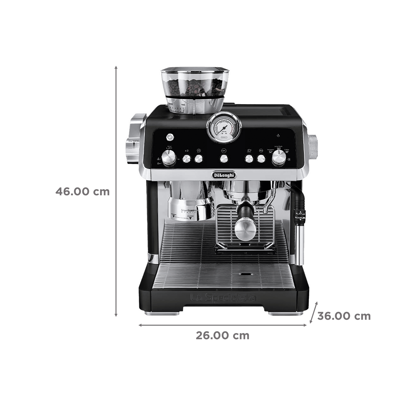 De'Longhi La Specialista Prestigio 1450 Watt 1 Cups Automatic Espresso, Americano & Long Black Coffee Maker with Sensor Grinding Technology (Black)_2