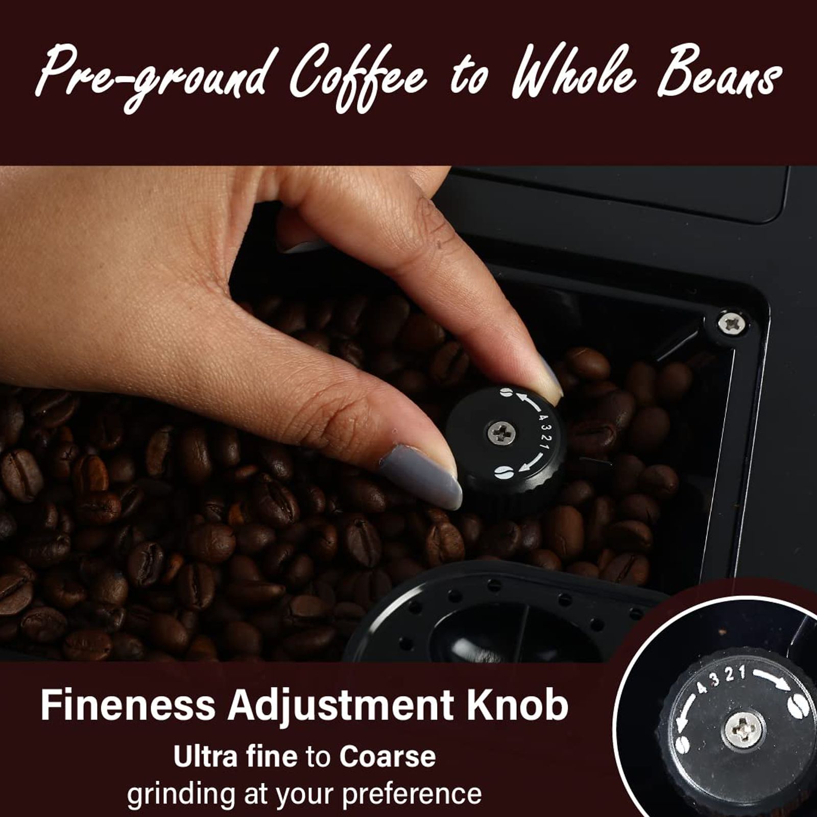 WONDERCHEF Regalia 600 Watt 6 Cups Automatic Espresso, Cappuccino, Flat White, Americano, Long Black, Lungo, Latte Macchiato & Macchiato Coffee Maker with Thermoblock Technology (Black)_6
