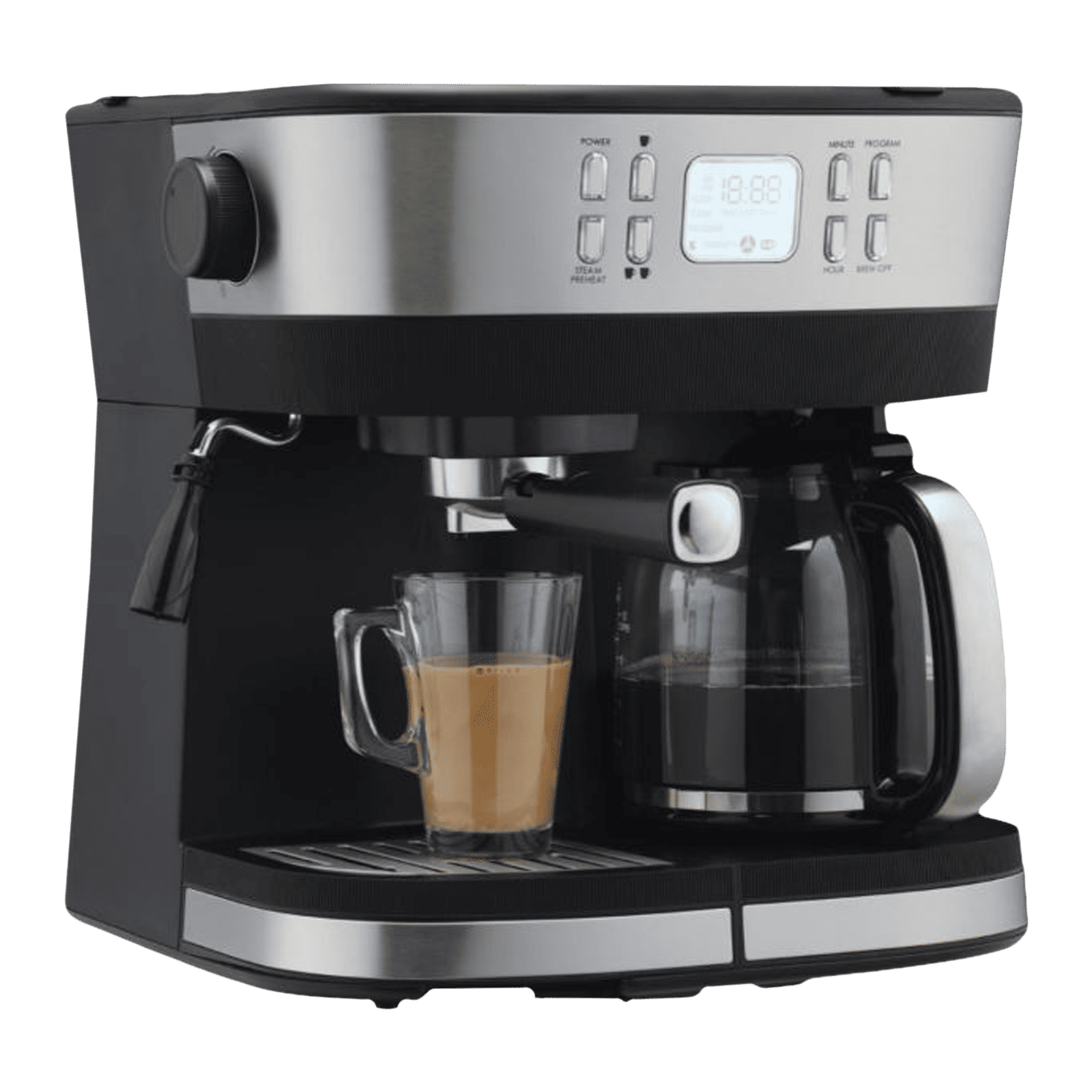 morphy richards DuoPresso 1850 Watt 10 Cups Automatic Espresso, Cappuccino & Latte Coffee Maker with Overheat Protection (Black) morphy richards DuoPresso 1850 Watt 10 Cups Automatic Espresso, Cappuccino & Latte Coffee Maker with Overheat Protection (Black)_1