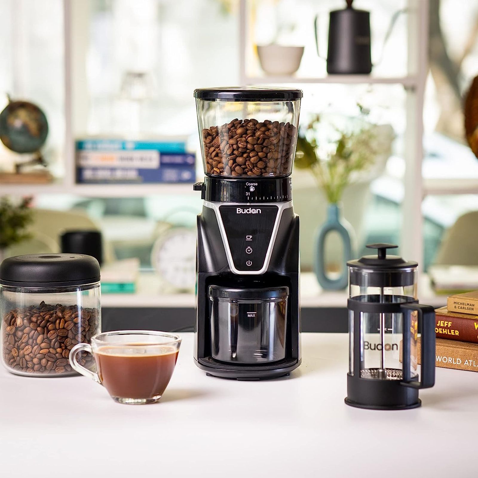Budan 330 Watt Semi-Automatic Espresso Coffee Maker with Touch Control Button (Black)_8
