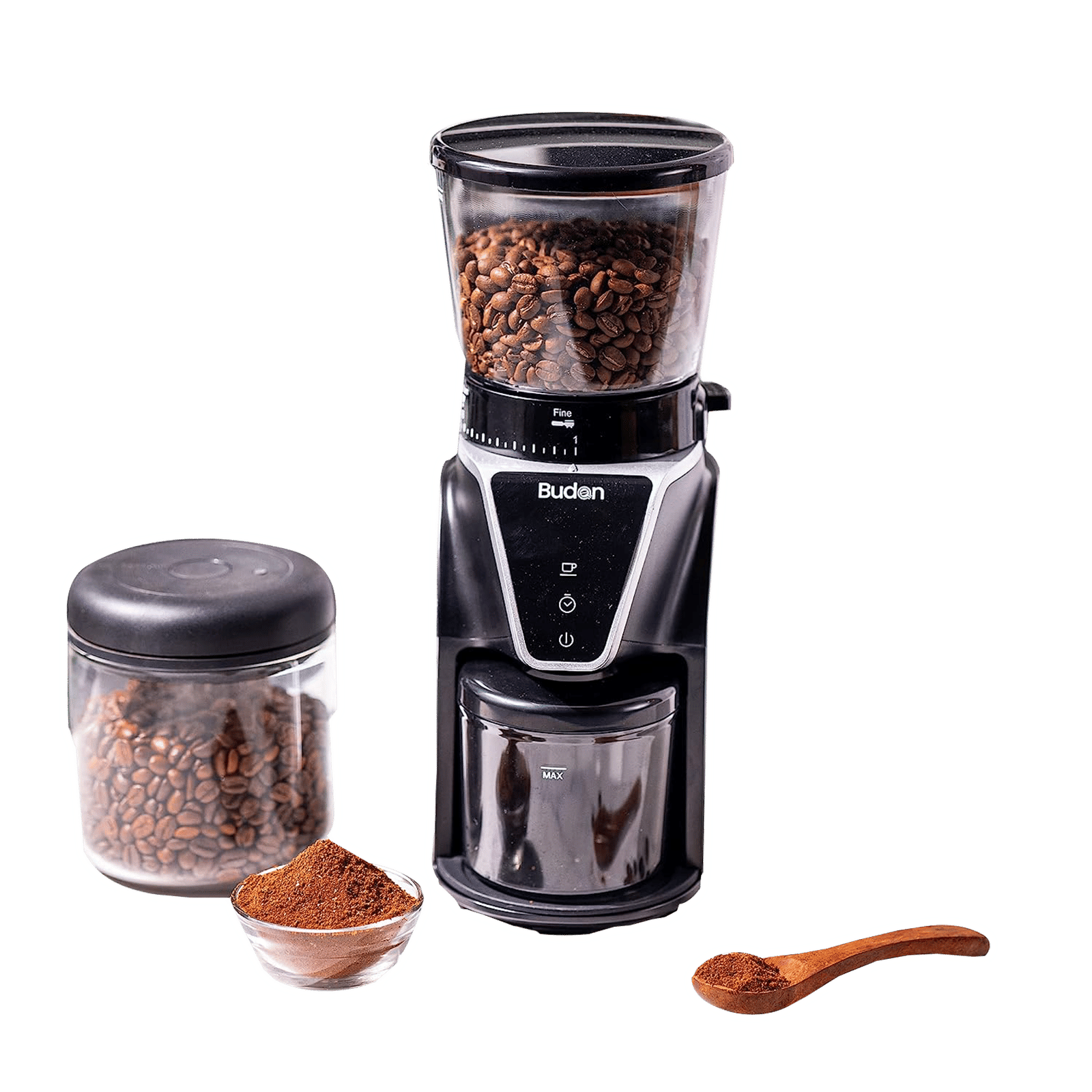Budan 330 Watt Semi-Automatic Espresso Coffee Maker with Touch Control Button (Black)_9