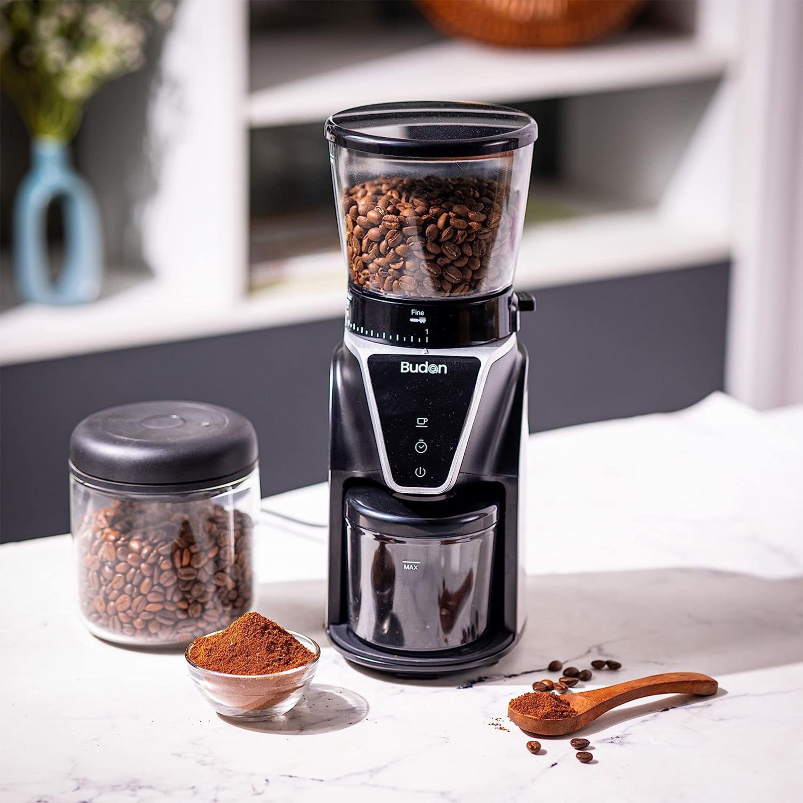Budan 330 Watt Semi-Automatic Espresso Coffee Maker with Touch Control Button (Black)_10