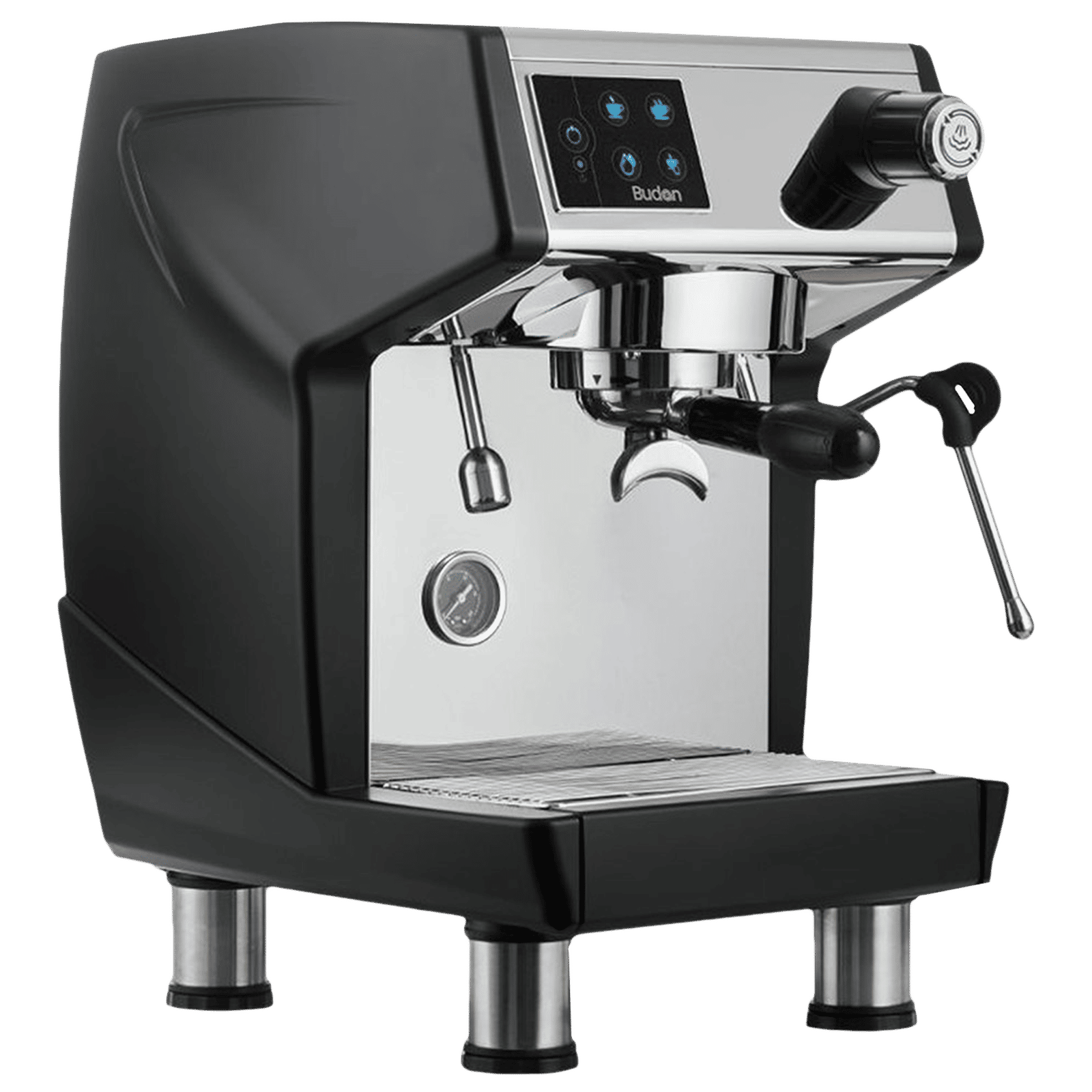 Budan 600 Watt 130 Cups Semi-Automatic Espresso Coffee Maker with Dust Resistant (Silver)_6