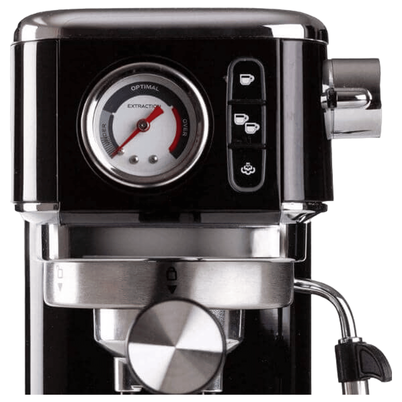 Ariete Slim Moderna 1300 Watt Automatic Espresso Coffee Maker with Reusable Filter (Black)_3