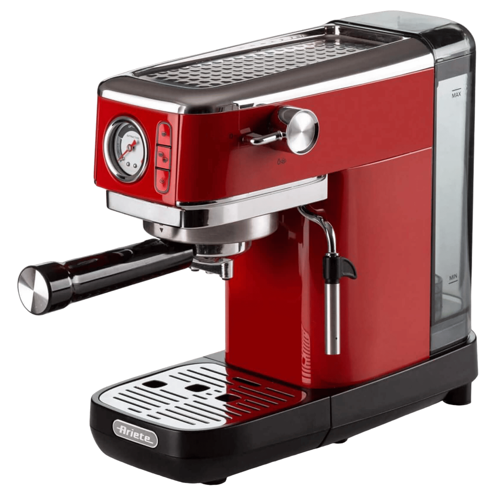 Ariete Slim Moderna 1300 Watt Automatic Espresso Coffee Maker with Reusable Filter (Red) Ariete Slim Moderna 1300 Watt Automatic Espresso Coffee Maker with Reusable Filter (Red)_2