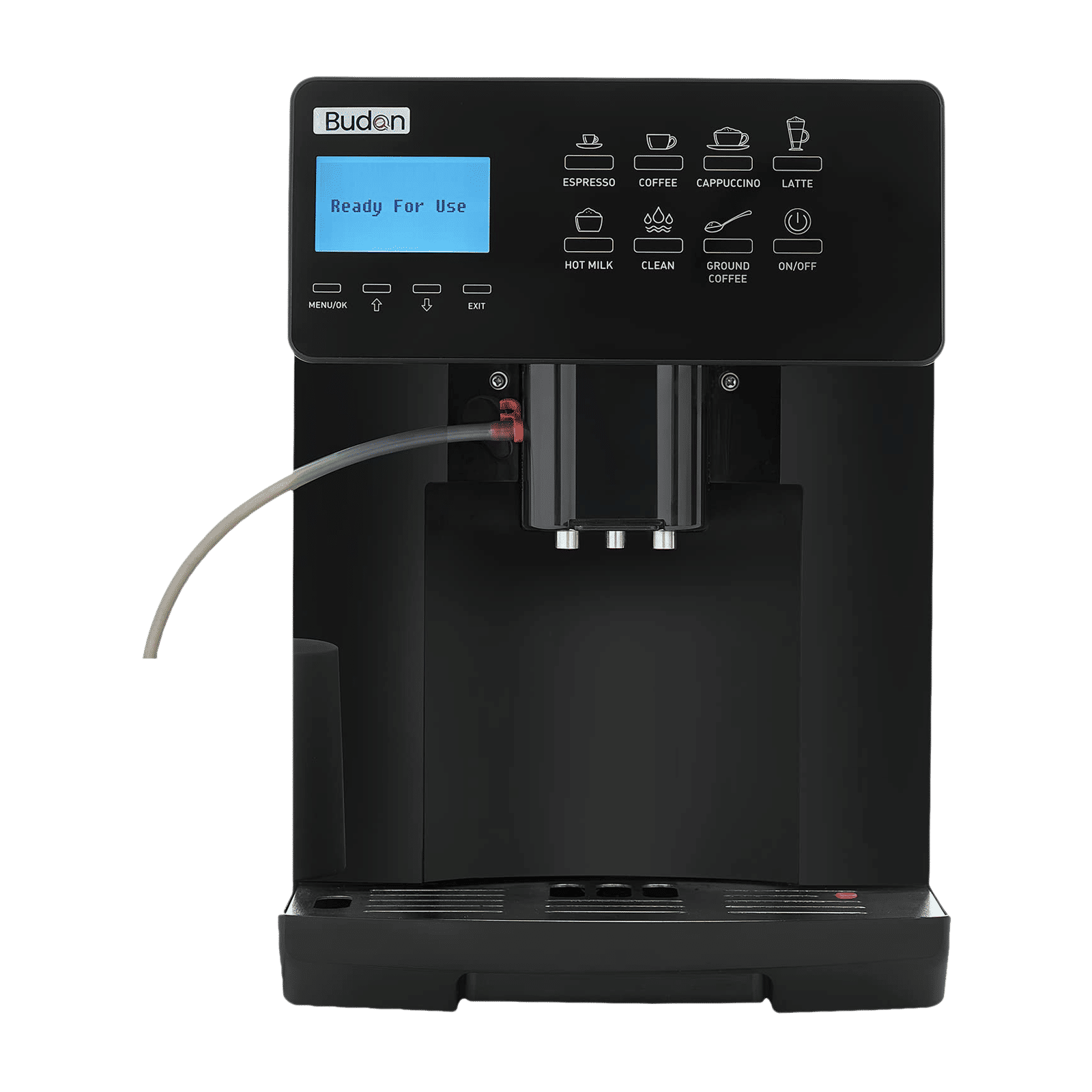 Budan BUDCM101 17 Cups Automatic Espresso, Americano, Cappuccino, Latte, Affogato, Cortado, Iced Americano & Hot Milk Coffee Maker with High Pressure Pump (Black) Budan BUDCM101 17 Cups Automatic Espresso, Americano, Cappuccino, Latte, Affogato, Cortado, Iced Americano & Hot Milk Coffee Maker with High Pressure Pump (Black)_1