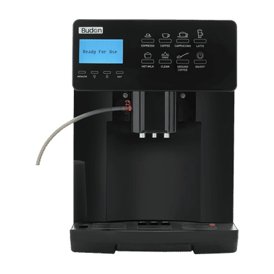 Budan BUDCM101 17 Cups Automatic Espresso, Americano, Cappuccino, Latte, Affogato, Cortado, Iced Americano & Hot Milk Coffee Maker with High Pressure Pump (Black)