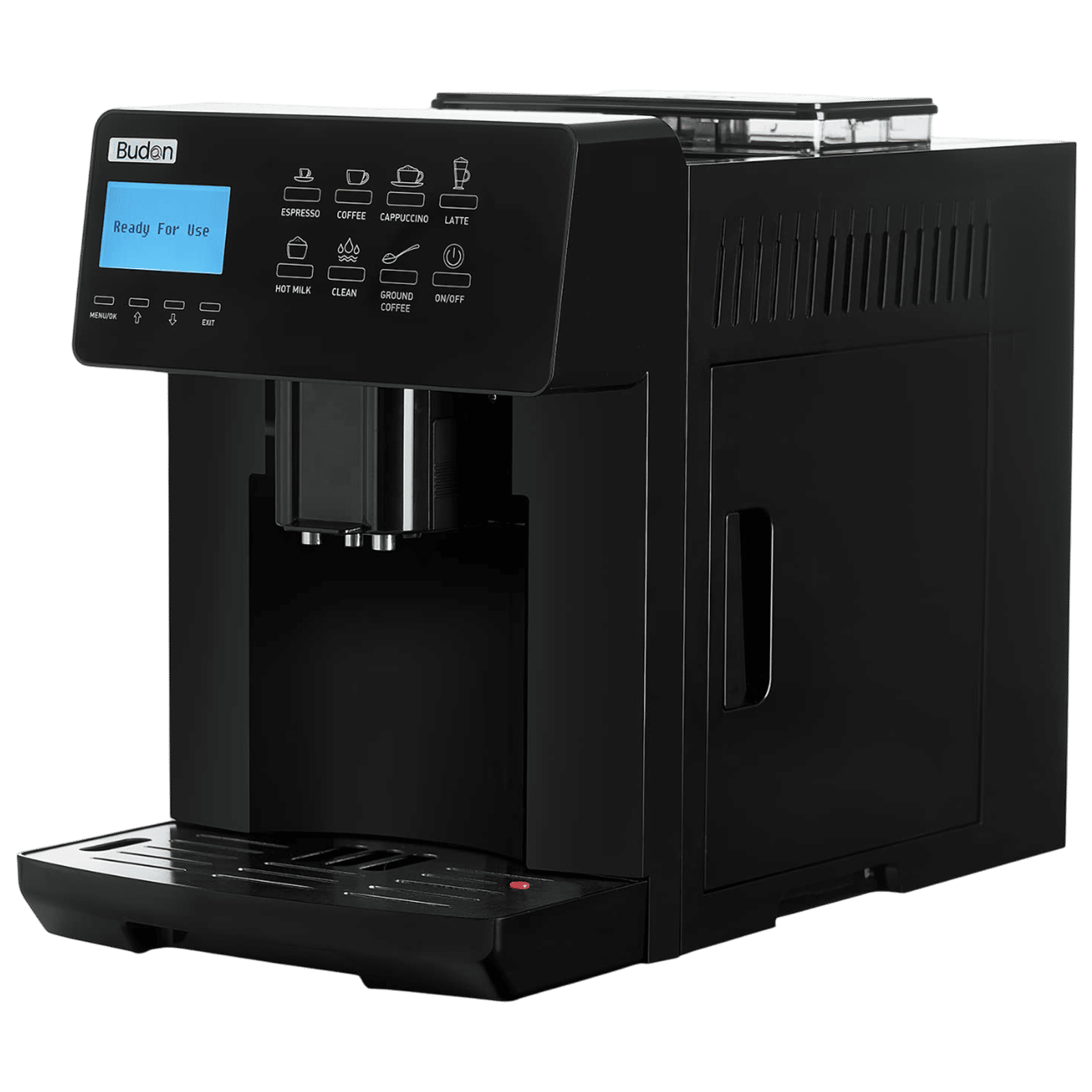 Budan BUDCM101 17 Cups Automatic Espresso, Americano, Cappuccino, Latte, Affogato, Cortado, Iced Americano & Hot Milk Coffee Maker with High Pressure Pump (Black) Budan BUDCM101 17 Cups Automatic Espresso, Americano, Cappuccino, Latte, Affogato, Cortado, Iced Americano & Hot Milk Coffee Maker with High Pressure Pump (Black)_4