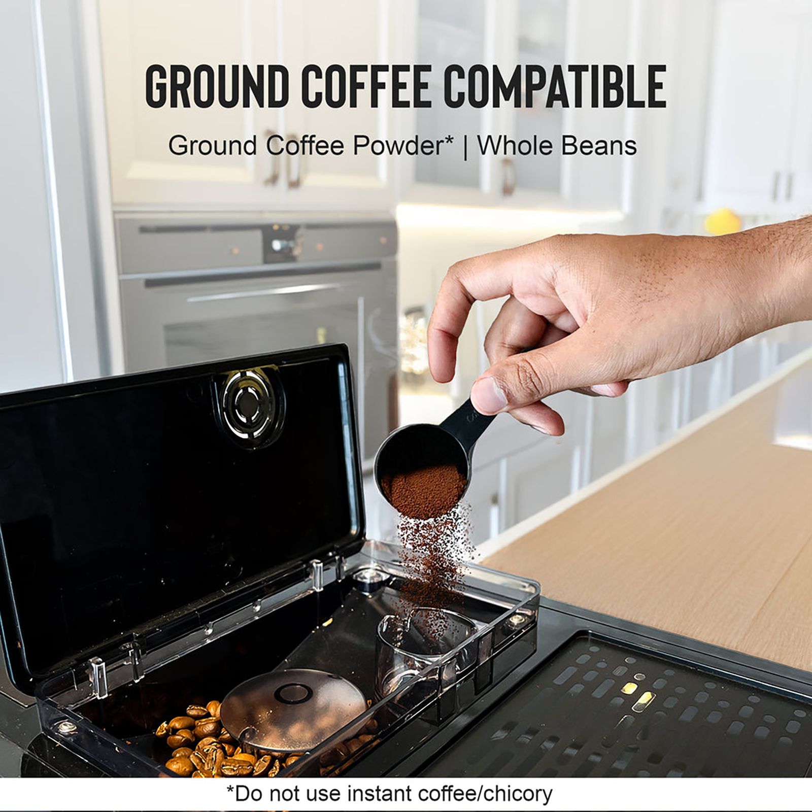 Budan BUDCM101 17 Cups Automatic Espresso, Americano, Cappuccino, Latte, Affogato, Cortado, Iced Americano & Hot Milk Coffee Maker with High Pressure Pump (Black) Budan BUDCM101 17 Cups Automatic Espresso, Americano, Cappuccino, Latte, Affogato, Cortado, Iced Americano & Hot Milk Coffee Maker with High Pressure Pump (Black)_10