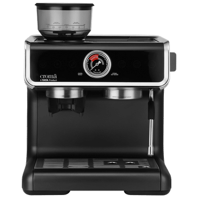 Croma Automatic Espresso, Cappuccino & Latte Coffee Maker with Auto Clean & Descaling Function (Grey)