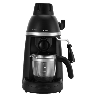 Russell Hobbs RCM800CE 800 Watt 4 Cups Fully Automatic Espresso & Cappuccino Coffee Maker with Integrated Frothing Function (Black)