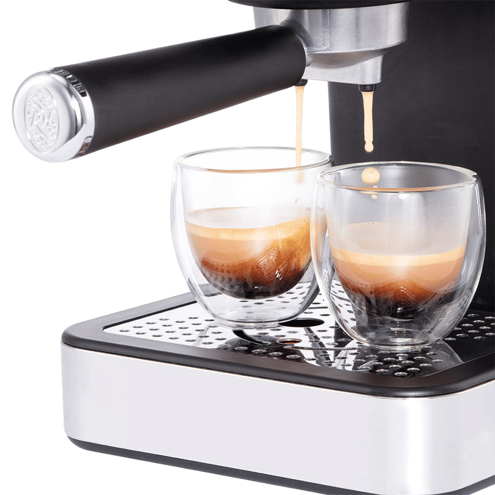 Russell Hobbs Distinctions 1350 Watt 2 Cups Semi Automatic Espresso Coffee Maker with Milk Frother Steam Wand (Black)_6