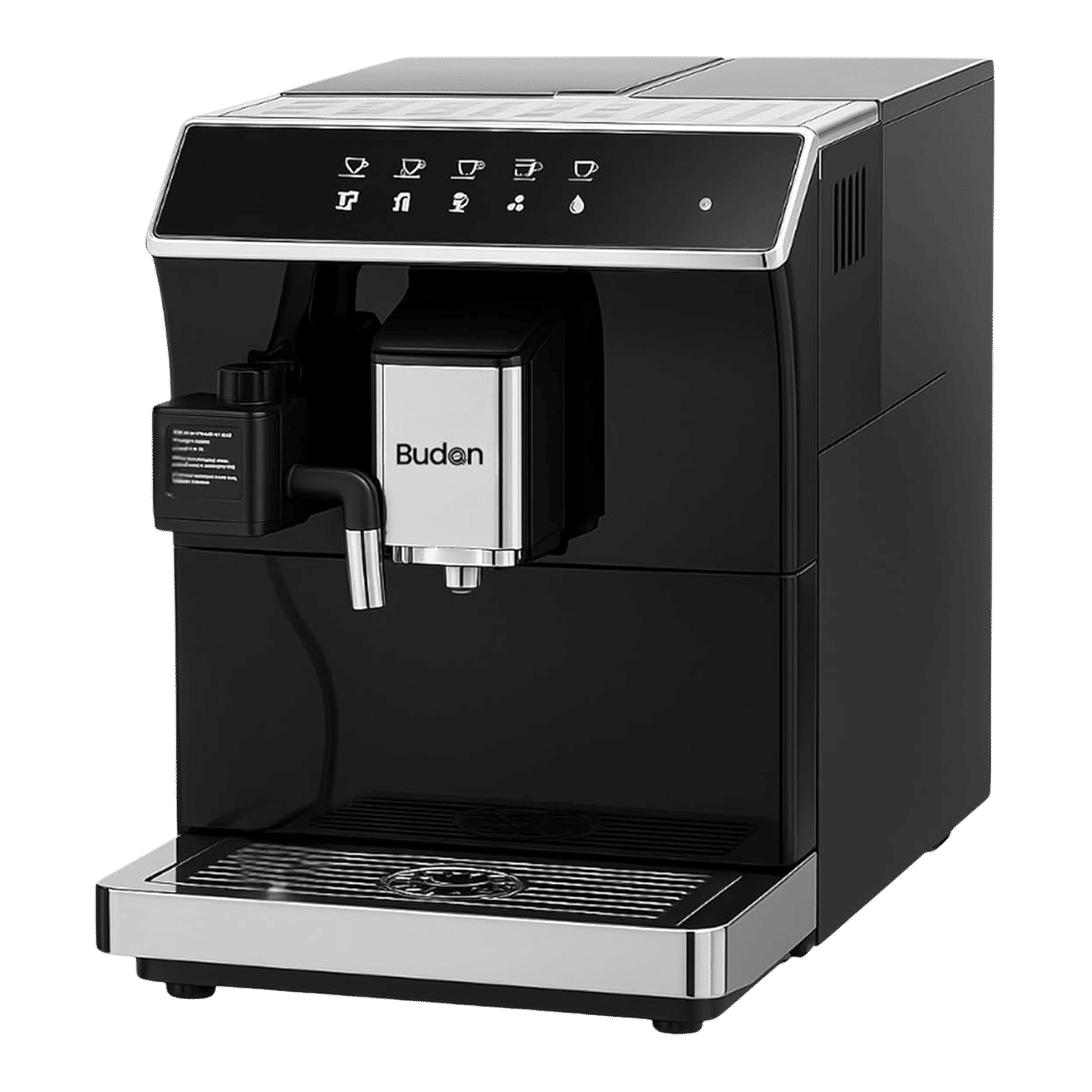Budan X7 1300 Watt Automatic Espresso, Americano, Latte & Cappuccino Coffee Maker with Warm Cup Function (Black) Budan X7 1300 Watt Automatic Espresso, Americano, Latte & Cappuccino Coffee Maker with Warm Cup Function (Black)_1