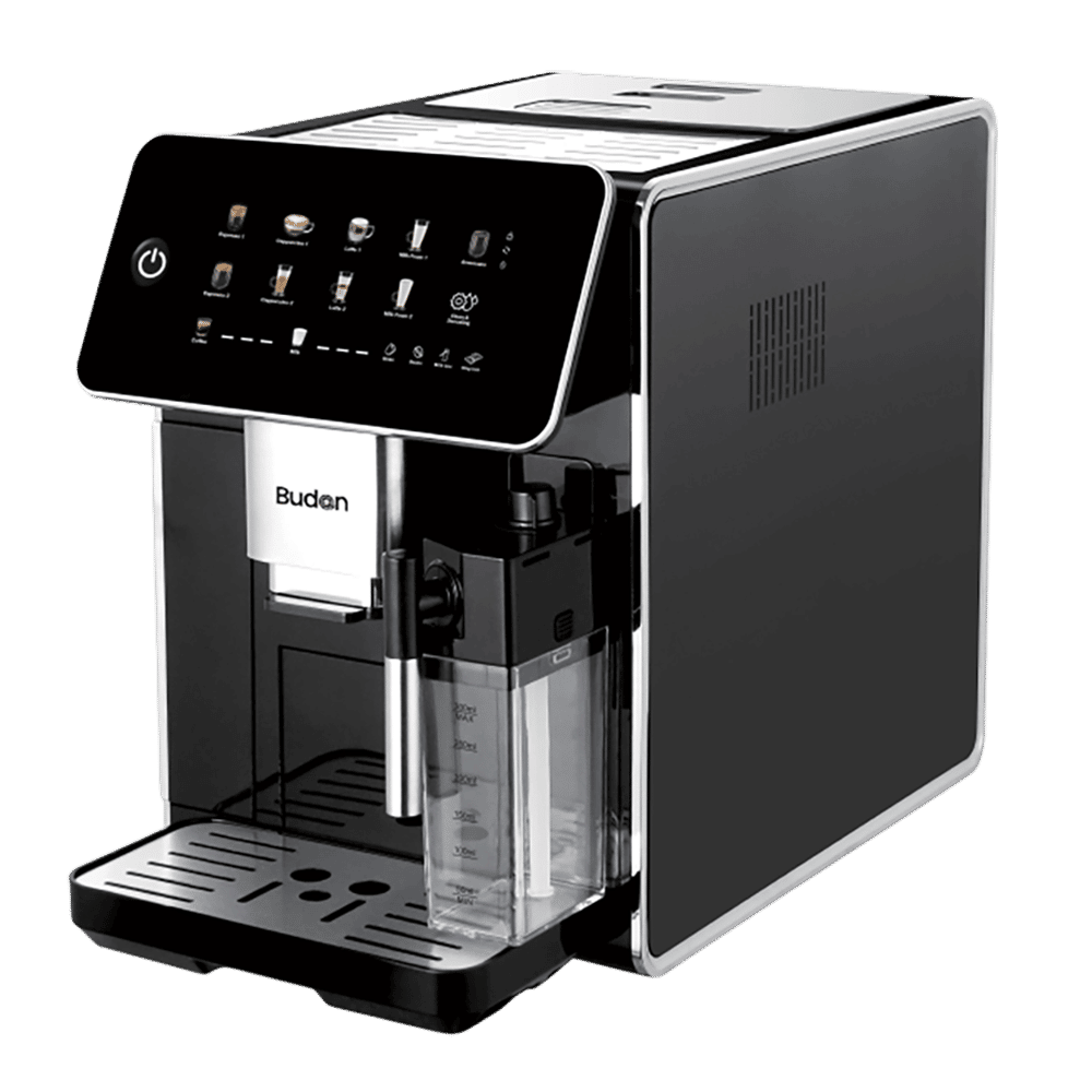 Budan Brew 500 1350 Watt Automatic Espresso, Americano, Latte & Cappuccino Coffee Maker with Dual Cup Function (Black)_1