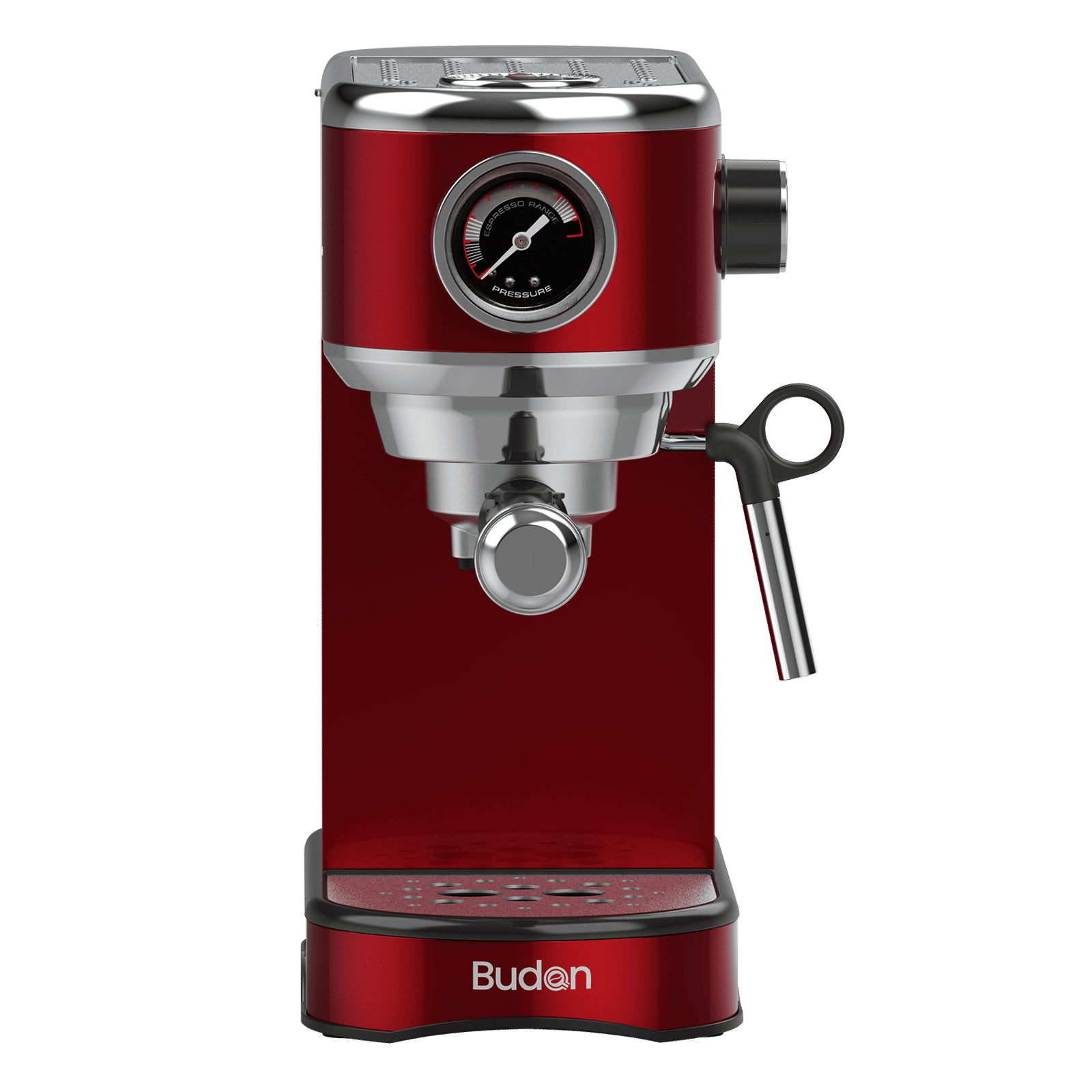 Budan Bolt Automatic Coffee Maker with Removable Water Tank (Red)_1