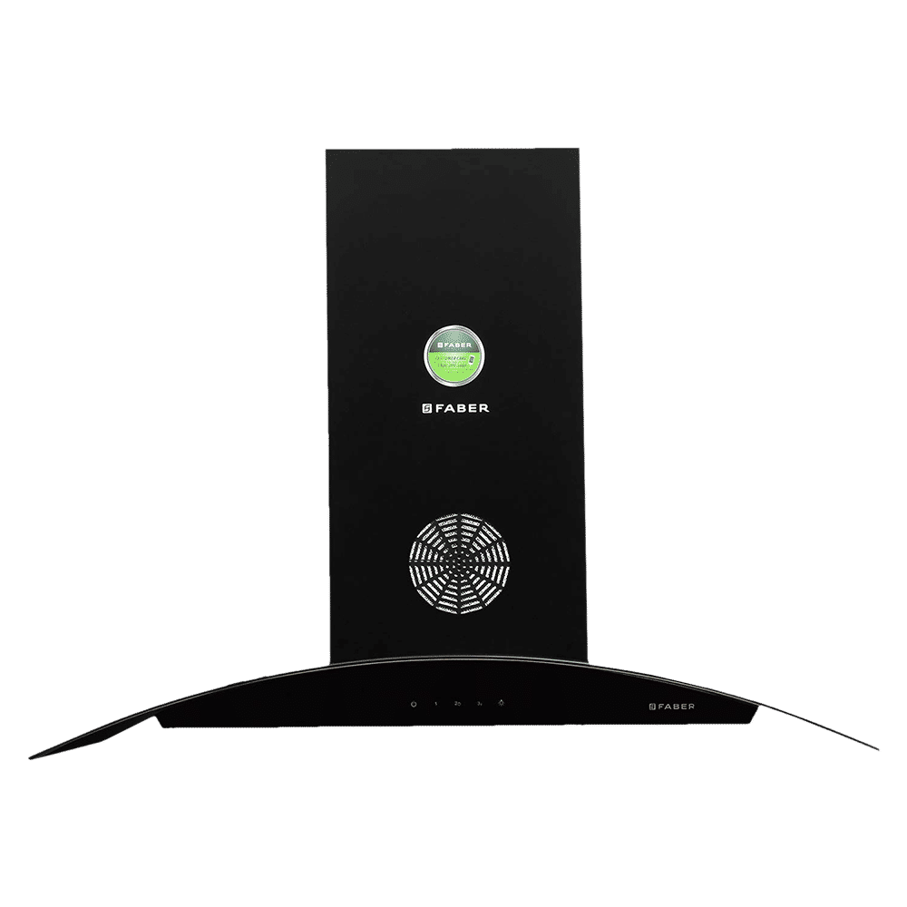 FABER Feel Plus 90cm 1150m3/hr Ducted Wall Mounted Chimney with Baffle Filter (Black) FABER Feel Plus 90cm 1150m3/hr Ducted Wall Mounted Chimney with Baffle Filter (Black)_1