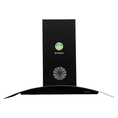 FABER Feel Plus 90cm 1150m3/hr Ducted Wall
                      Mounted Chimney with Baffle Filter (Black)