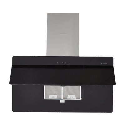 FABER COCKTAIL 3D T2S2 BK TC LTW 90cm
                      1095m3/hr Ducted Wall Mounted Chimney with Touch
                      Control Panel (Black)