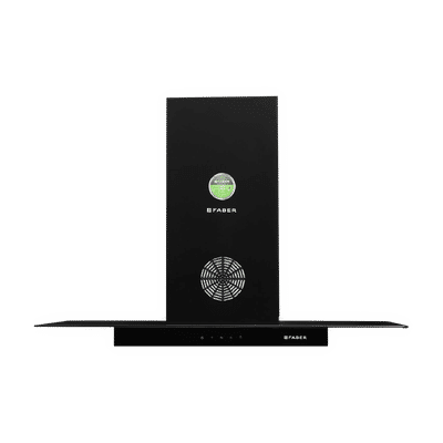FABER SUPER 3D PLUS T2S2 BK TC LTW 90cm
                      1150m3/hr Ducted Wall Mounted Chimney with Touch
                      Control Panel (Black)