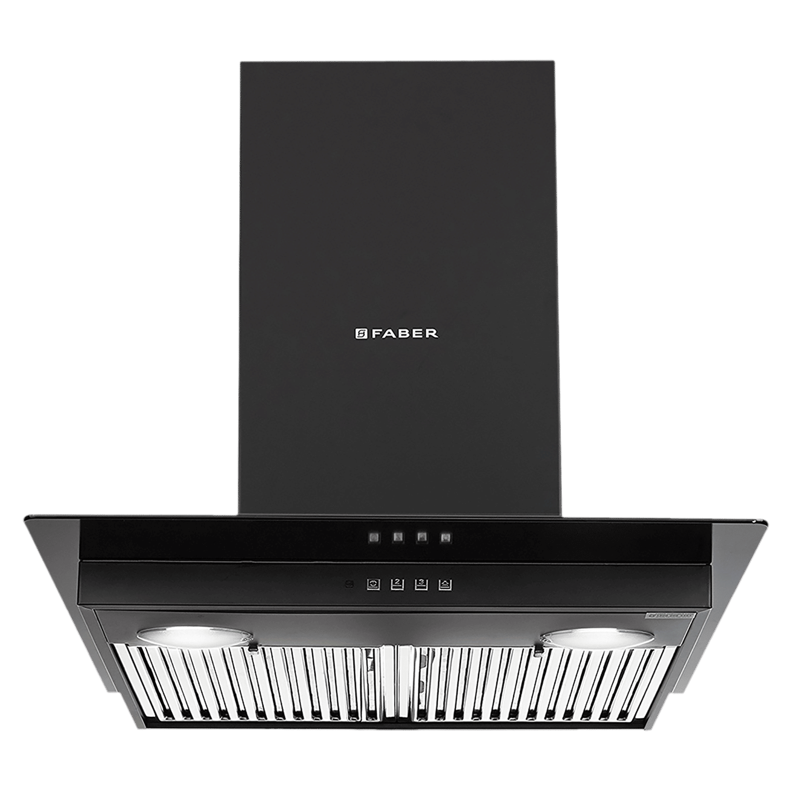 FABER Glassy 3D 60cm 1095m3/hr Ducted Wall Mounted Chimney with Baffle Filter (Black) FABER Glassy 3D 60cm 1095m3/hr Ducted Wall Mounted Chimney with Baffle Filter (Black)_1