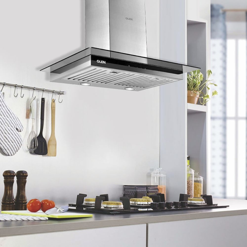 GLEN 6062 SX TS 60cm 1000m3/hr Ducted Wall Mounted Chimney with Touch Sensor Control (Silver)_7