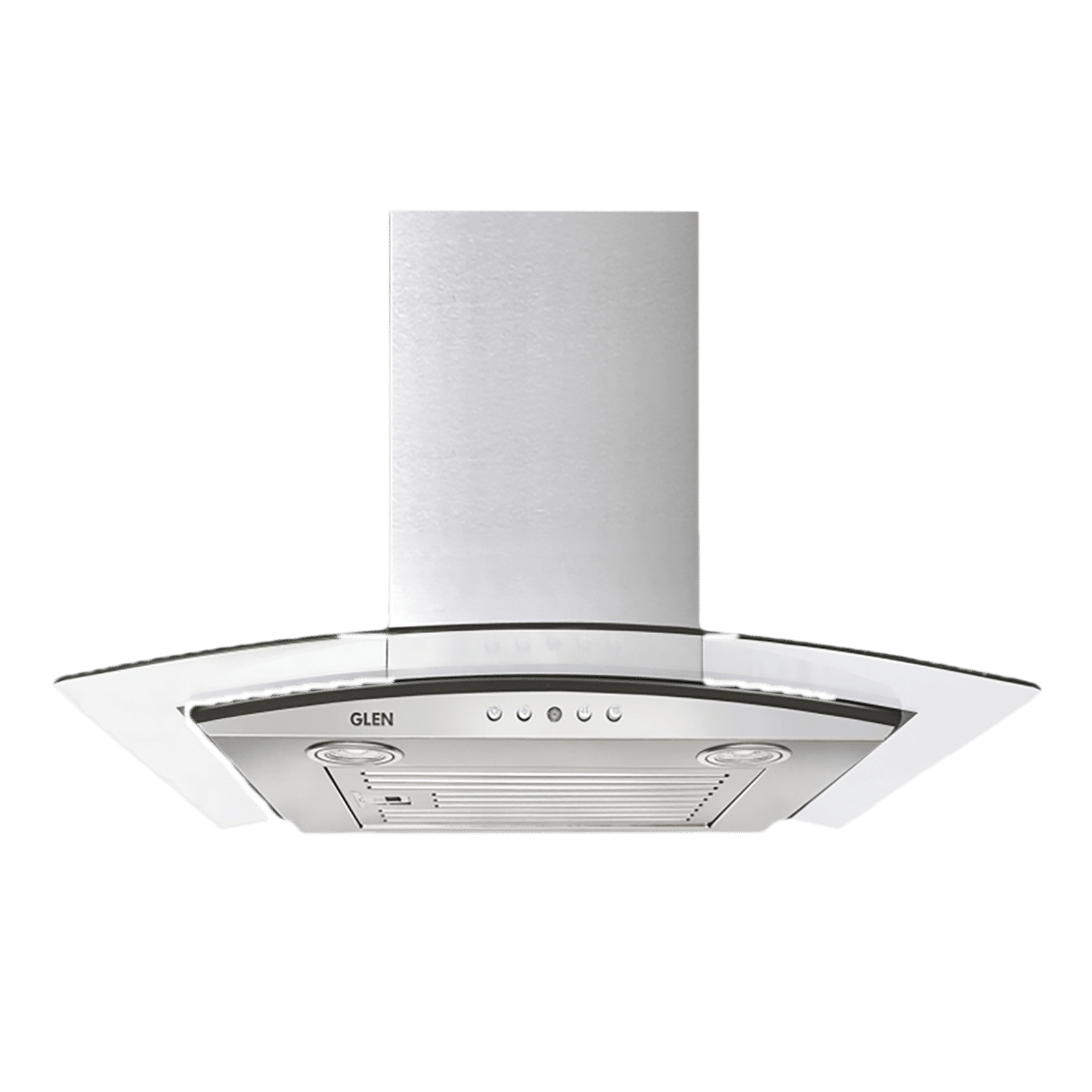 GLEN 6071 EX 60cm 1000m3/hr Ducted Wall Mounted Chimney with Push Button Control (Silver)_1