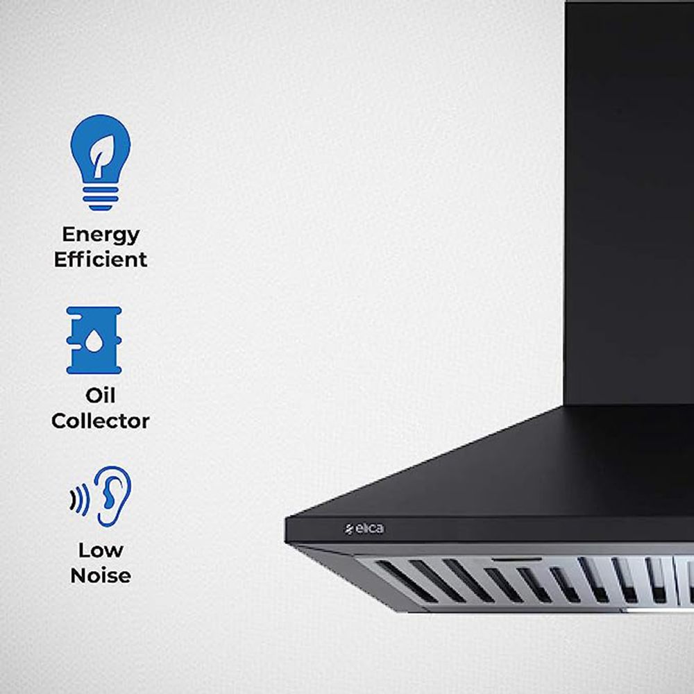 elica STRIP BF 60 NERO 60cm 880m3/hr Ducted Wall Mounted Chimney with Push Button Control (Black) elica STRIP BF 60 NERO 60cm 880m3/hr Ducted Wall Mounted Chimney with Push Button Control (Black)_8
