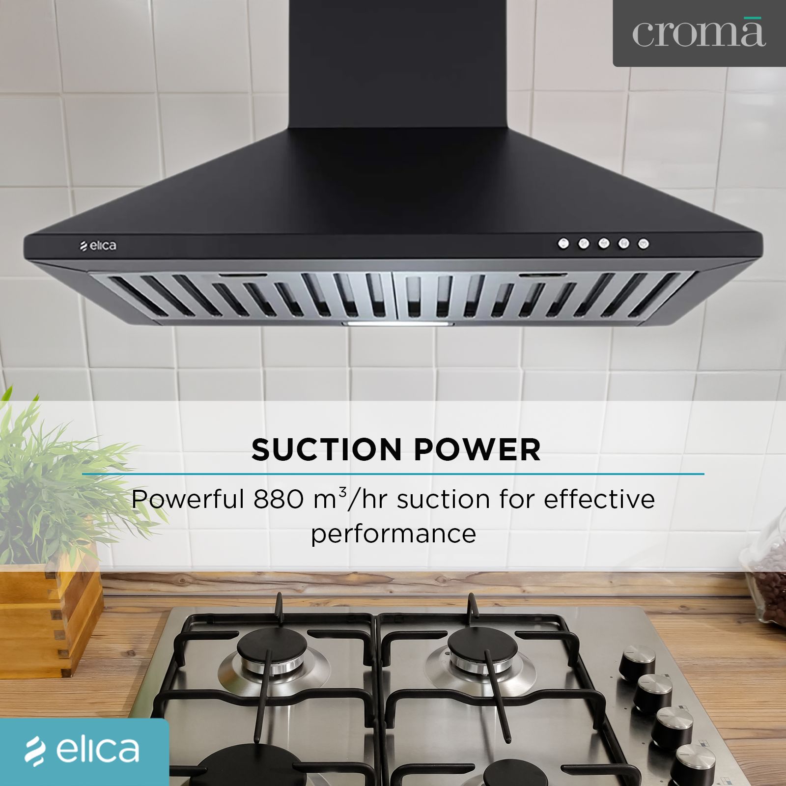 elica STRIP BF 60 NERO 60cm 880m3/hr Ducted Wall Mounted Chimney with Push Button Control (Black) elica STRIP BF 60 NERO 60cm 880m3/hr Ducted Wall Mounted Chimney with Push Button Control (Black)_10