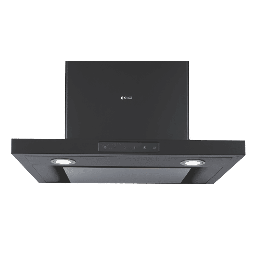 elica SPOT H4 TRIM EDS HE LTW NERO T4V 60cm 1000m3/hr Ducted Wall Mounted Chimney with Touch Control (Black)_1