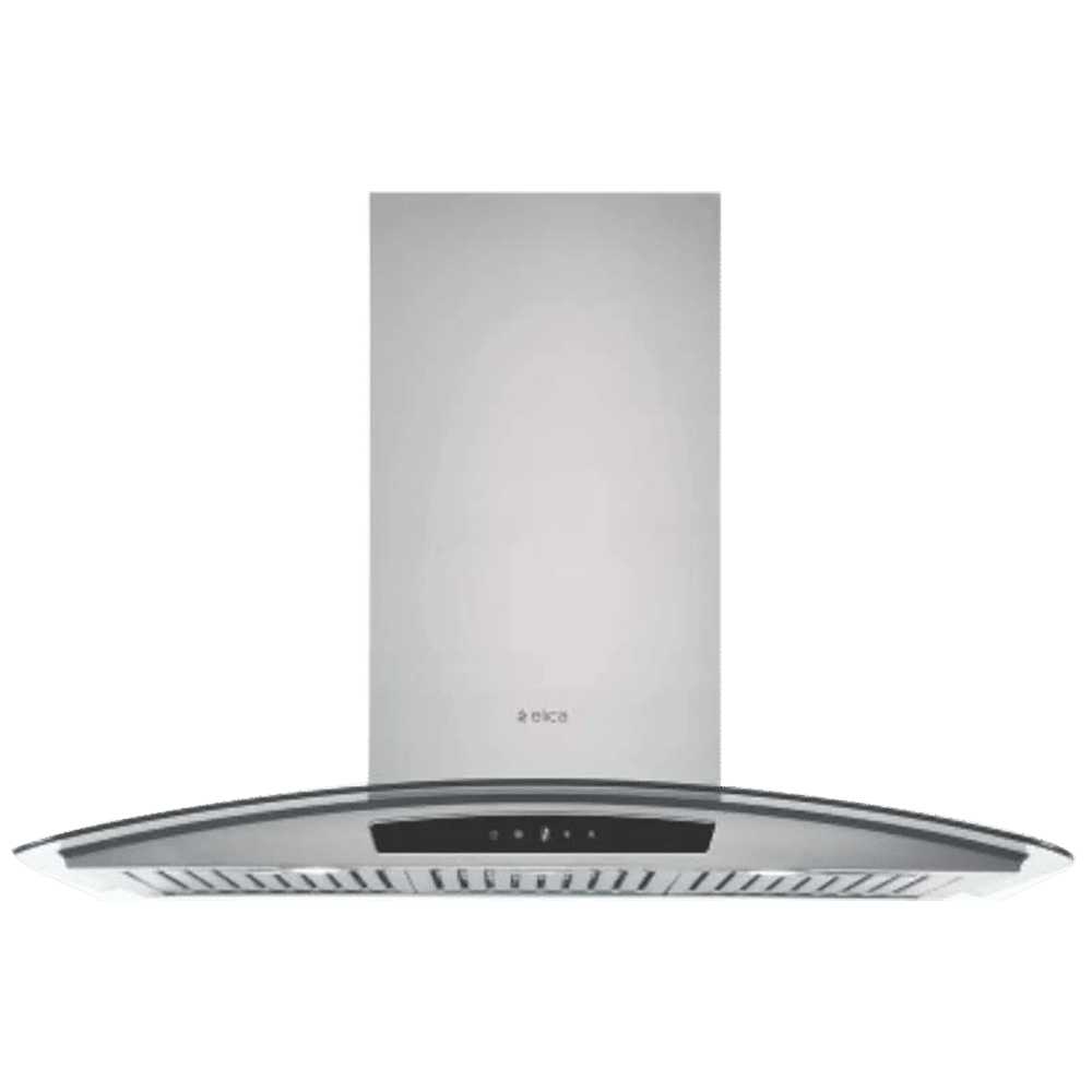 elica GLACE TRIM ETB PLUS LTW 903 TC3V 90cm 1220m3/hr Ducted Wall Mounted Chimney with Touch Control Panel (Steel)_1