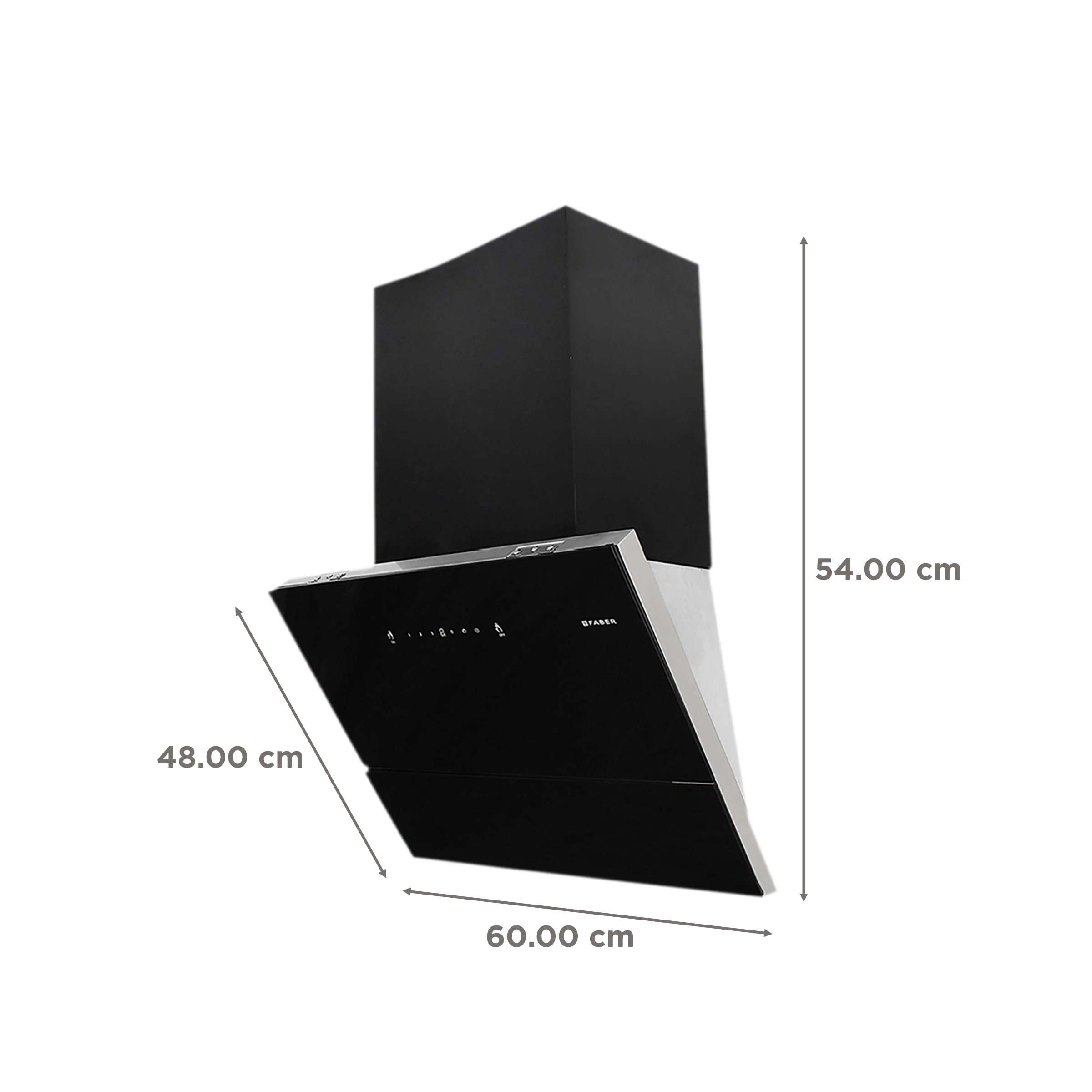 FABER APEX FLHC SC BK 60cm 1500m3/hr Ducted Auto Clean Wall Mounted Chimney with Touch Control Panel (Black) FABER APEX FLHC SC BK 60cm 1500m3/hr Ducted Auto Clean Wall Mounted Chimney with Touch Control Panel (Black)_2