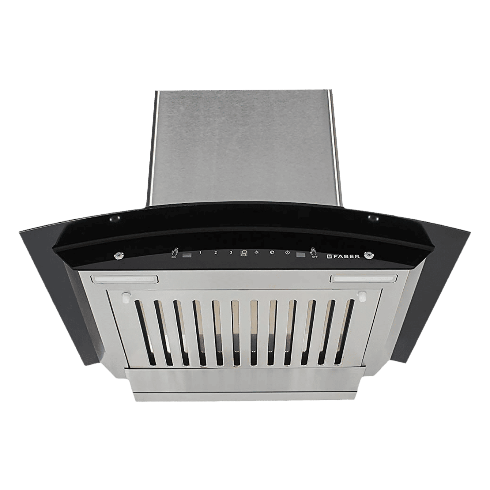 FABER ZEST HC SC SS 60cm 1100m3/hr Ducted Auto Clean Wall Mounted Chimney with Baffle Filter (Silver)_13